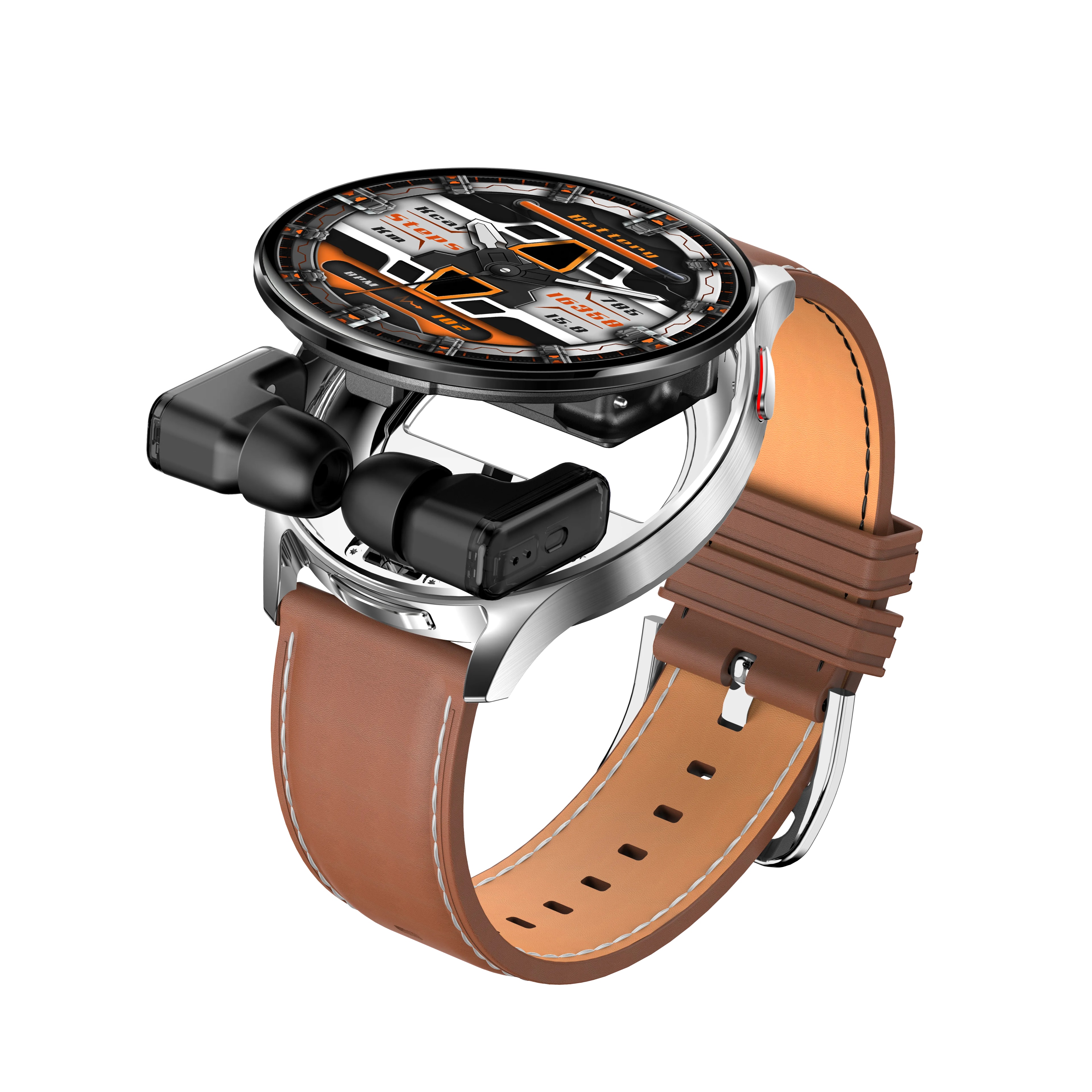 Pulse 2'si 1 Arada Akıllı Saat + Bluetooth Kulaklık, 1.4 inç, IP67 Suya Dayanıklı Konuşma Özellikli