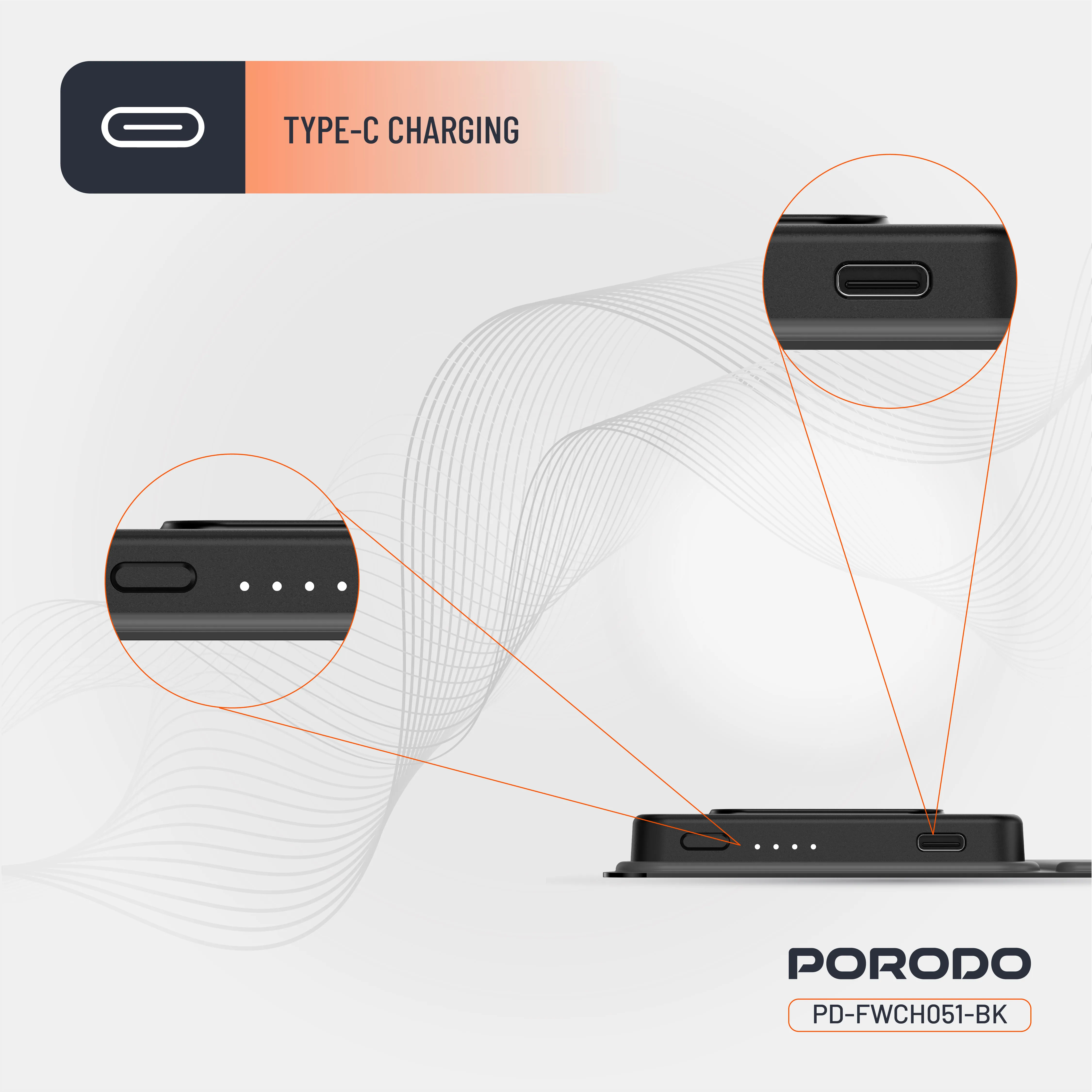 4'ü 1 Arada Katlanabilir Kablosuz Şarj Cihazı, 8000mAh Powerbankli MagSafe Şarj İstasyonu