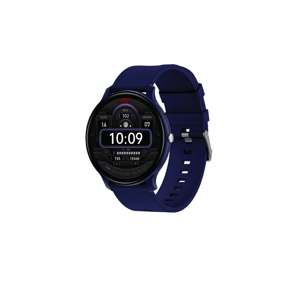 GT-FIT Akıllı Saat, Bluetooth Aramalı ve Hep Açık Ekran, Nabız ve SpO2 Takibi, IP68 Su Geçirmez - Mavi