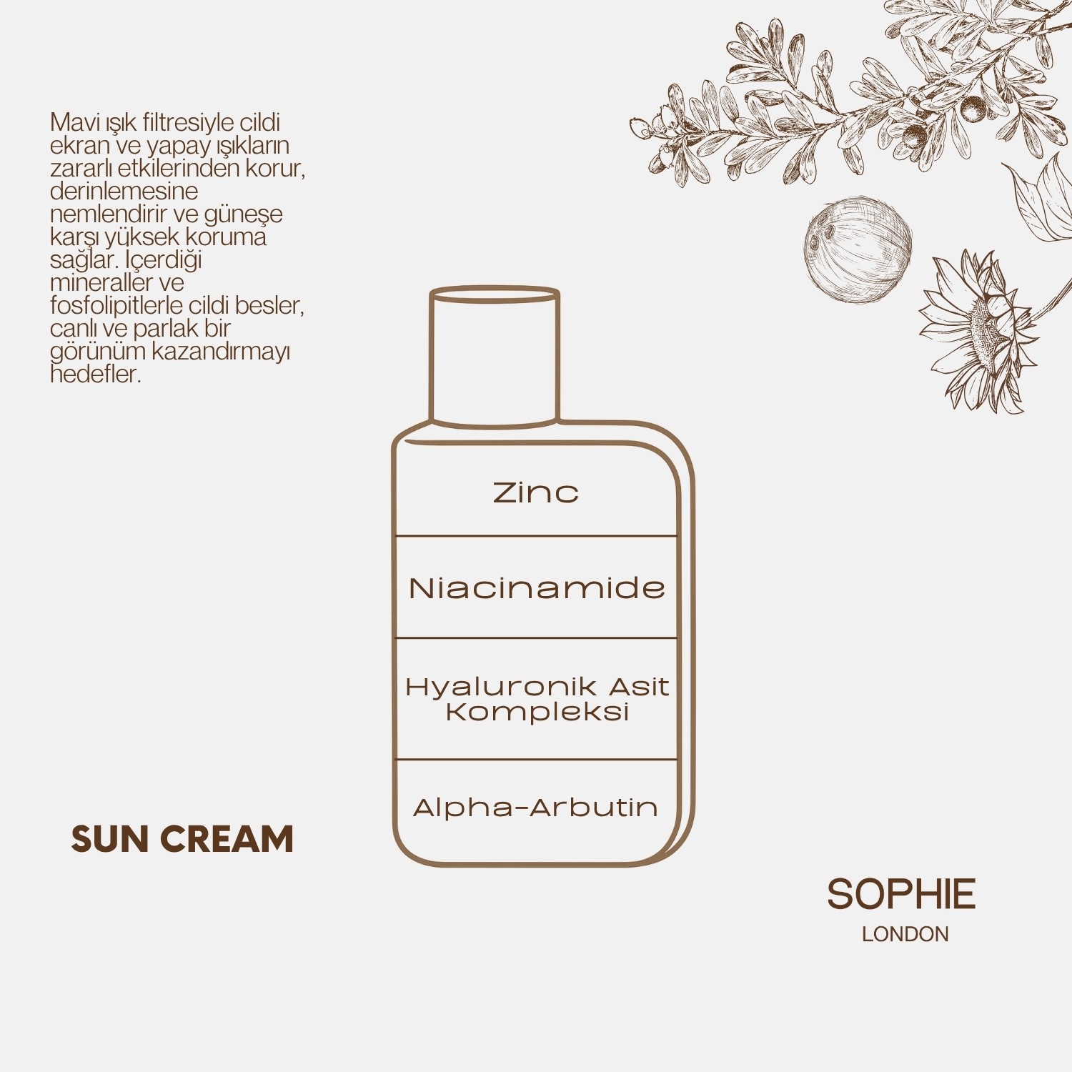 Güneş Kremi SPF 50+ | Mavi Işık Koruması + Yoğun Nem + Cilt Bakımı