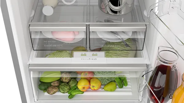 Profilo BD3055IECN Alttan Donduruculu Buzdolabı 186 x 70 cm Kolay temizlenebilir Inox