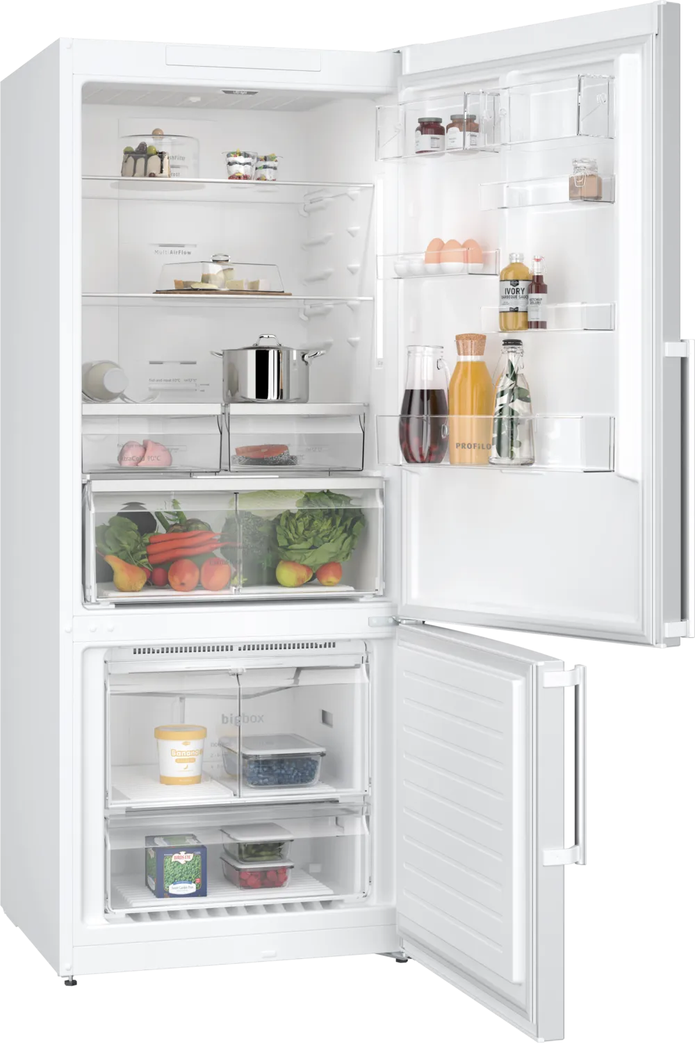 Profilo BD3076WECN Alttan Donduruculu Buzdolabı 186 x 75 cm Beyaz