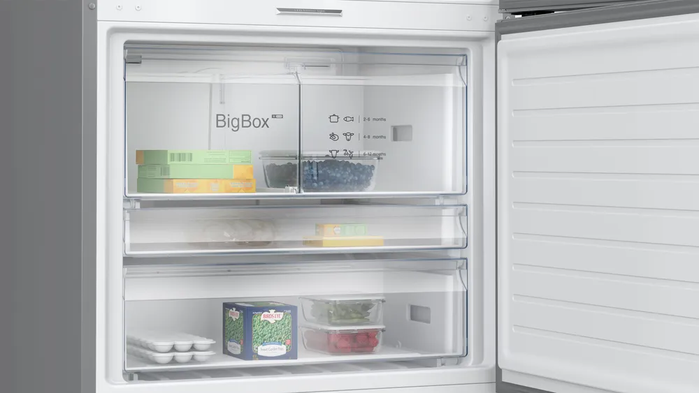 Profilo BD3086ICFP Alttan Donduruculu Buzdolabı 186 x 86 cm Kolay temizlenebilir Inox