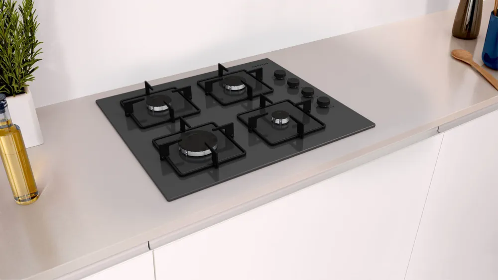 Profilo OE36P9P10D Gazlı Ocak 60 cm Sert cam,