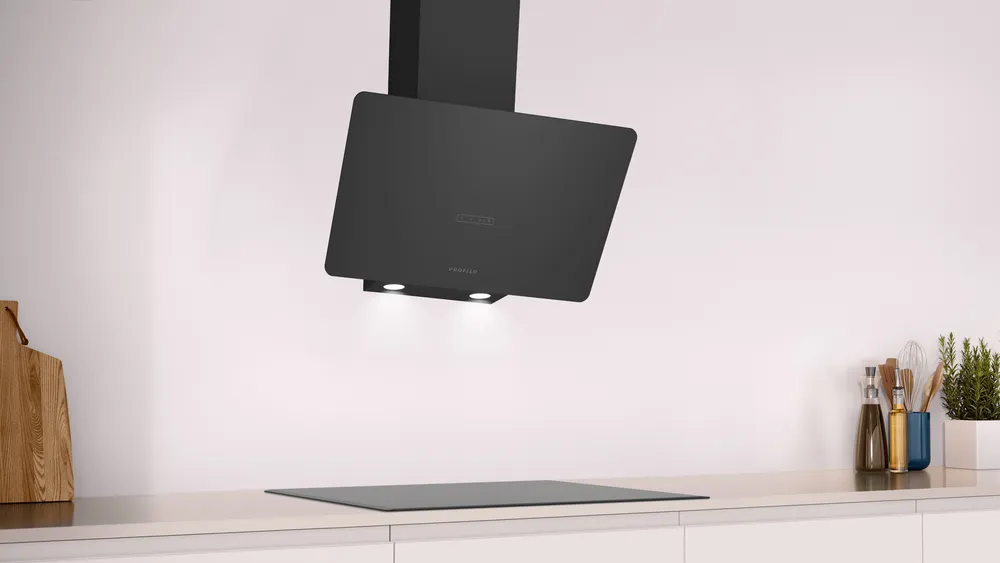 Profilo DVK6J469 Duvar Tipi Davlumbaz 60 cm Siyah Cam