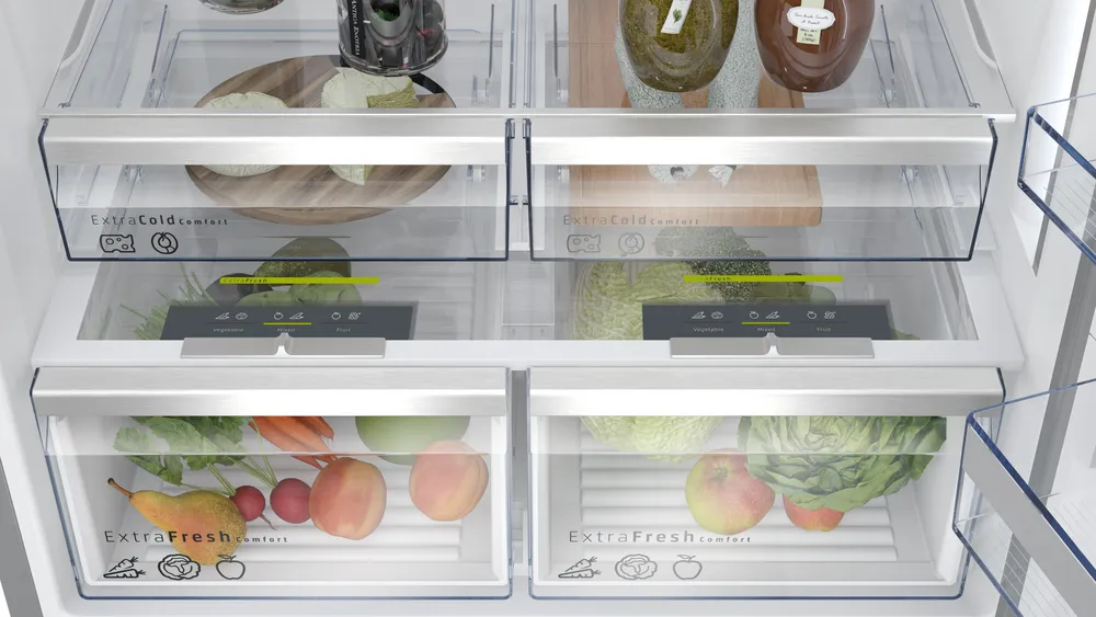 Profilo BD3086ICFP Alttan Donduruculu Buzdolabı 186 x 86 cm Kolay temizlenebilir Inox