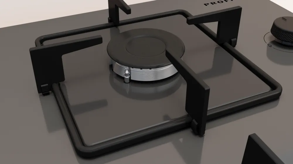 Profilo OE36P9P10D Gazlı Ocak 60 cm Sert cam,