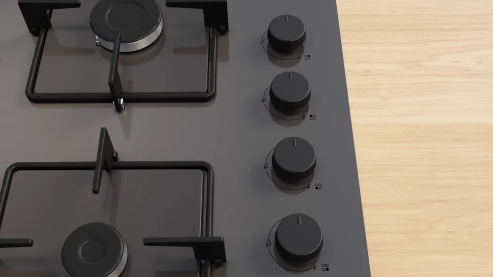 Profilo OE36P9P10L Gazlı Ocak 60 cm Sert cam