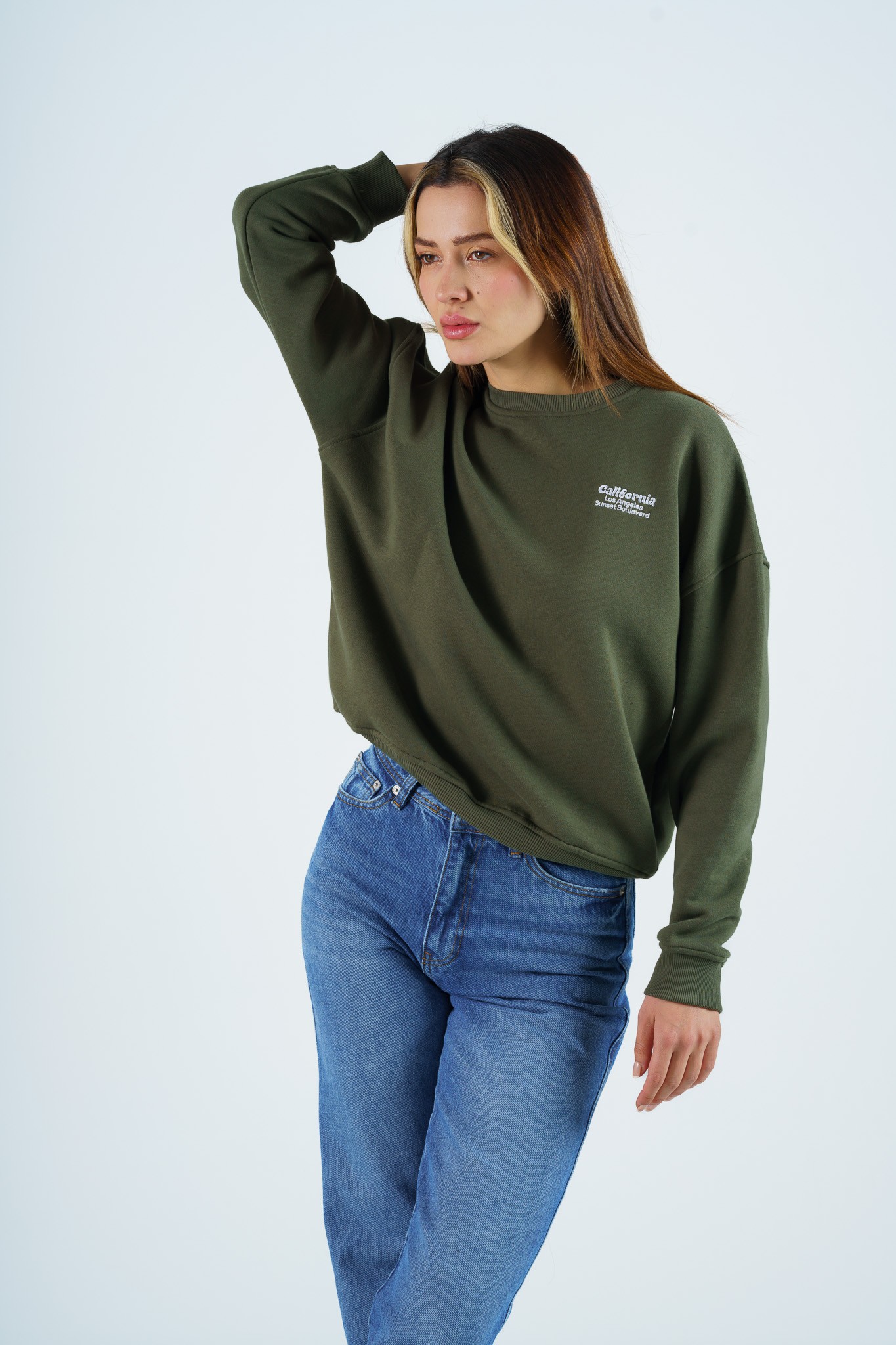 California Baskılı Sweatshirt