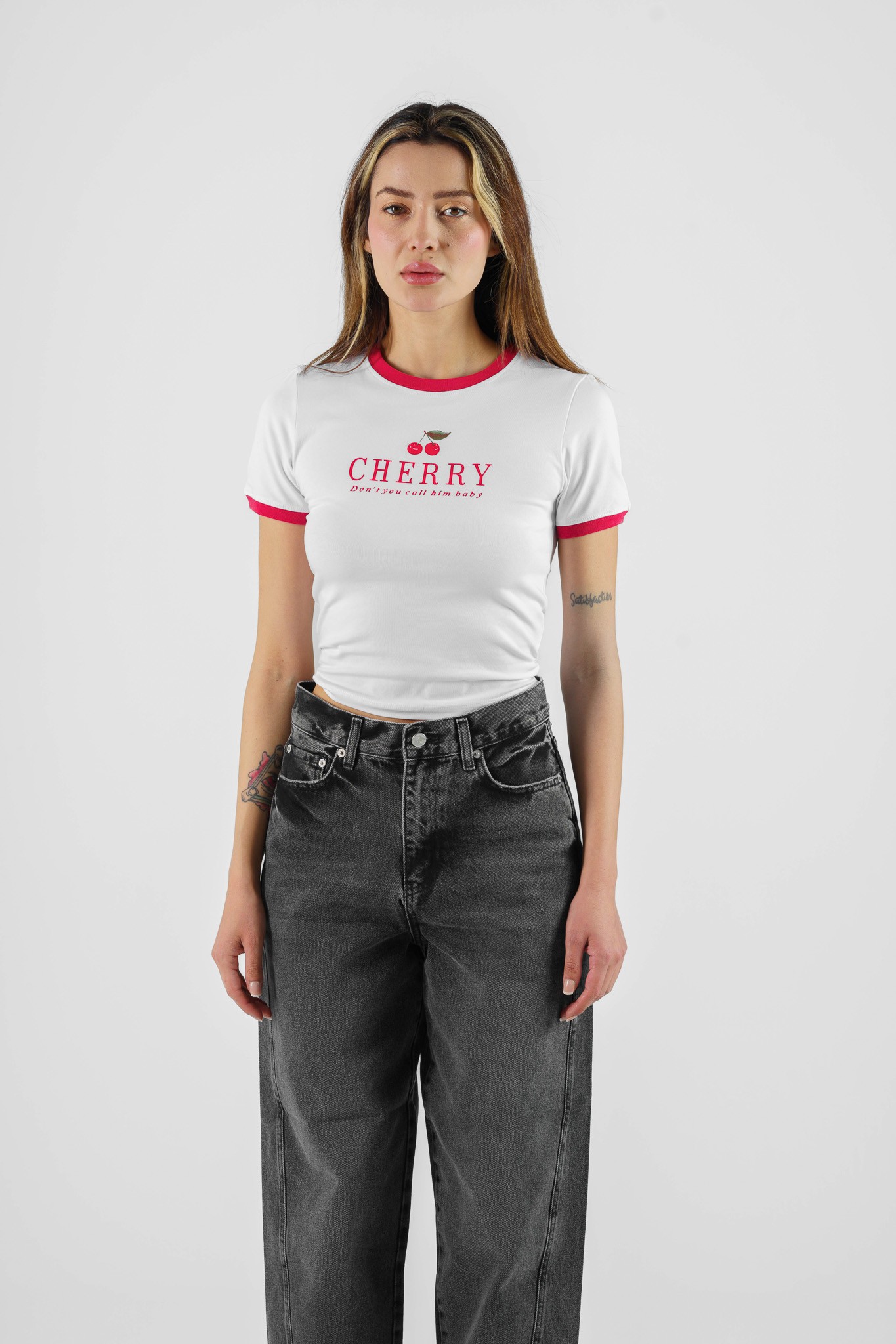 Cherry Baskılı Tshirt