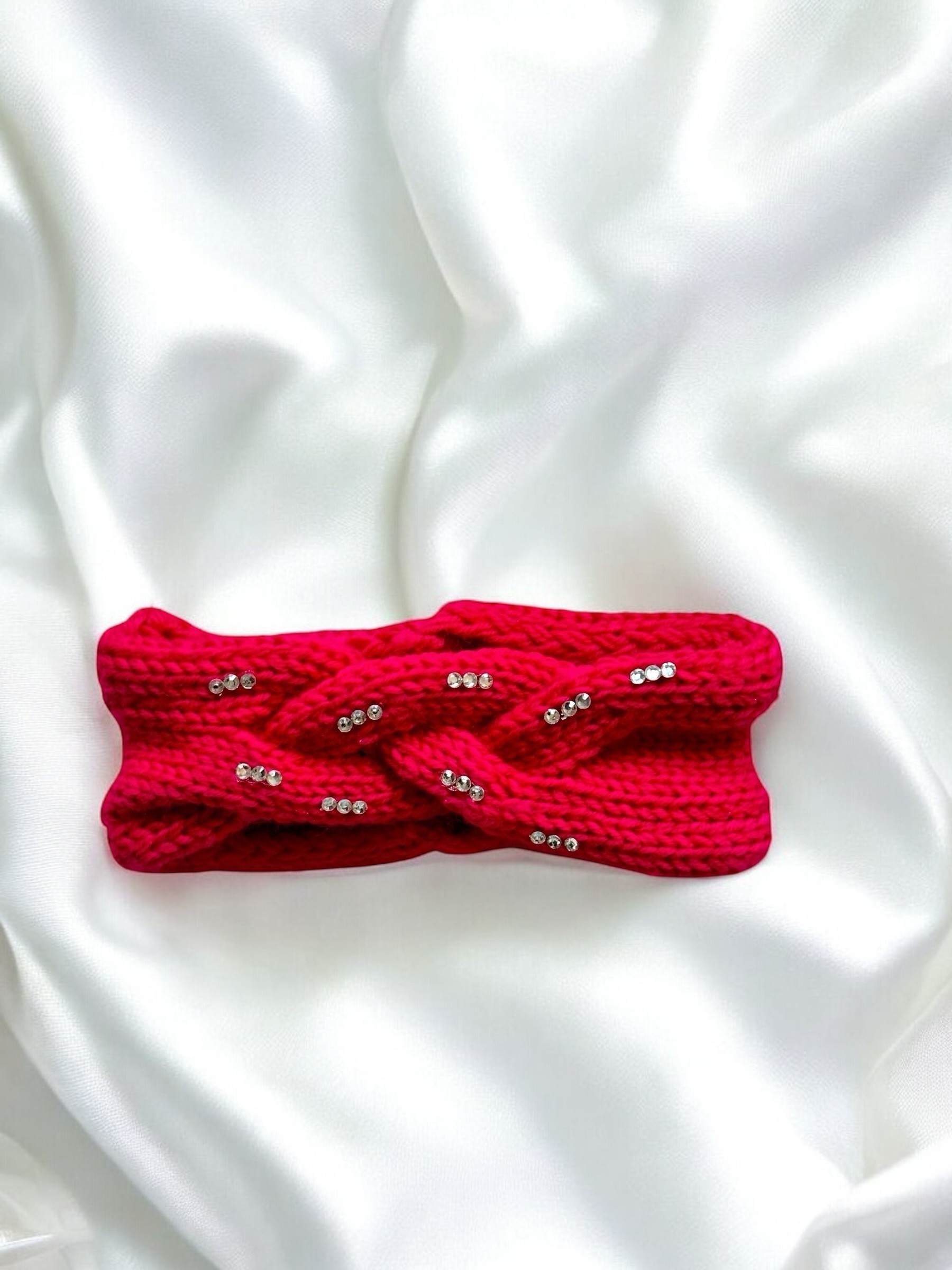 GM444 örgü bandana pembe 