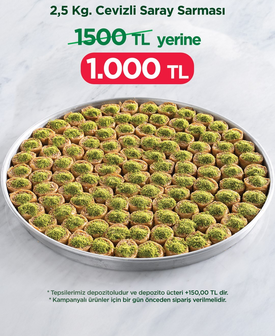 Cevizli Saray Sarması (2,5kg)