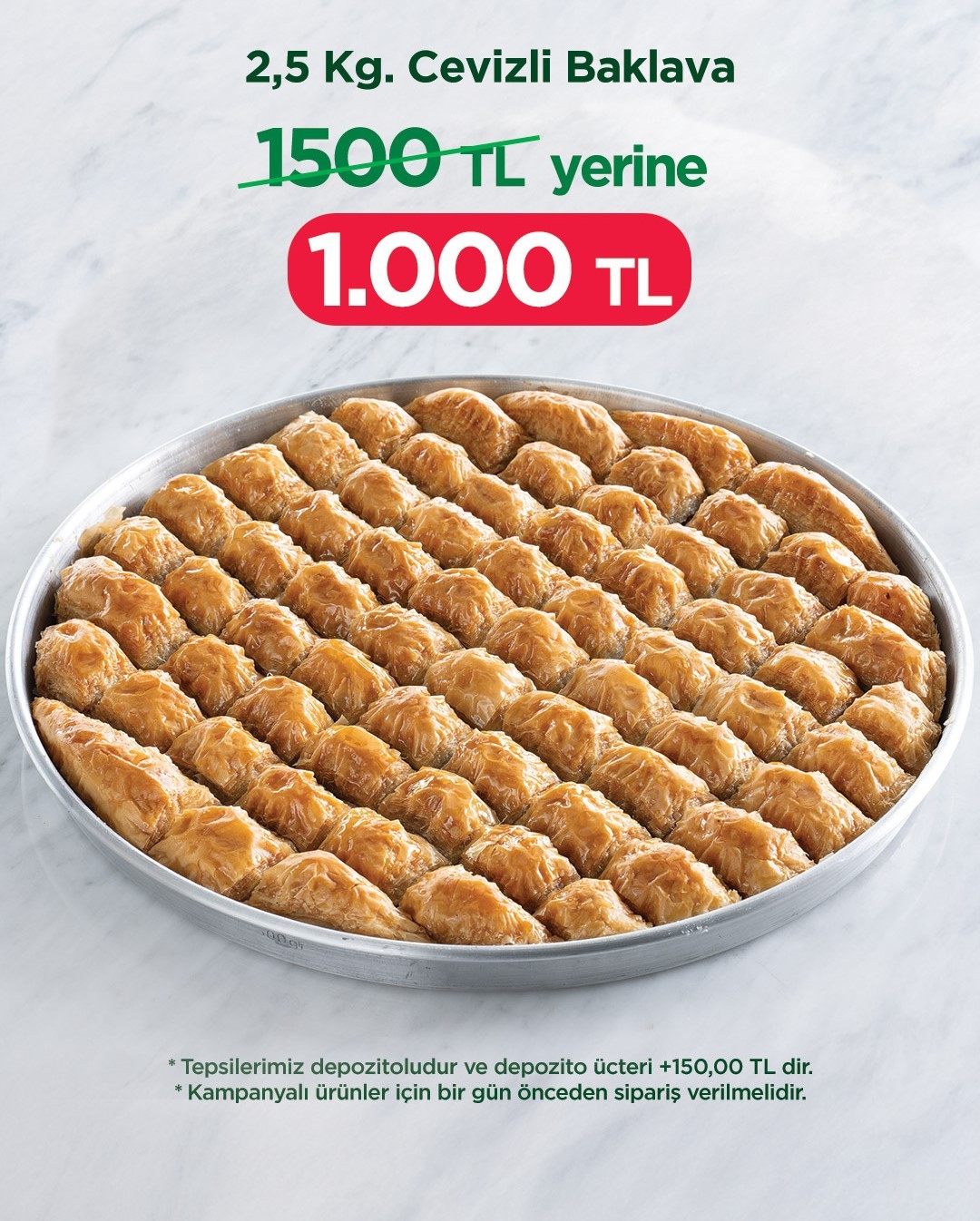 Cevizli Baklava (2,5 kg)