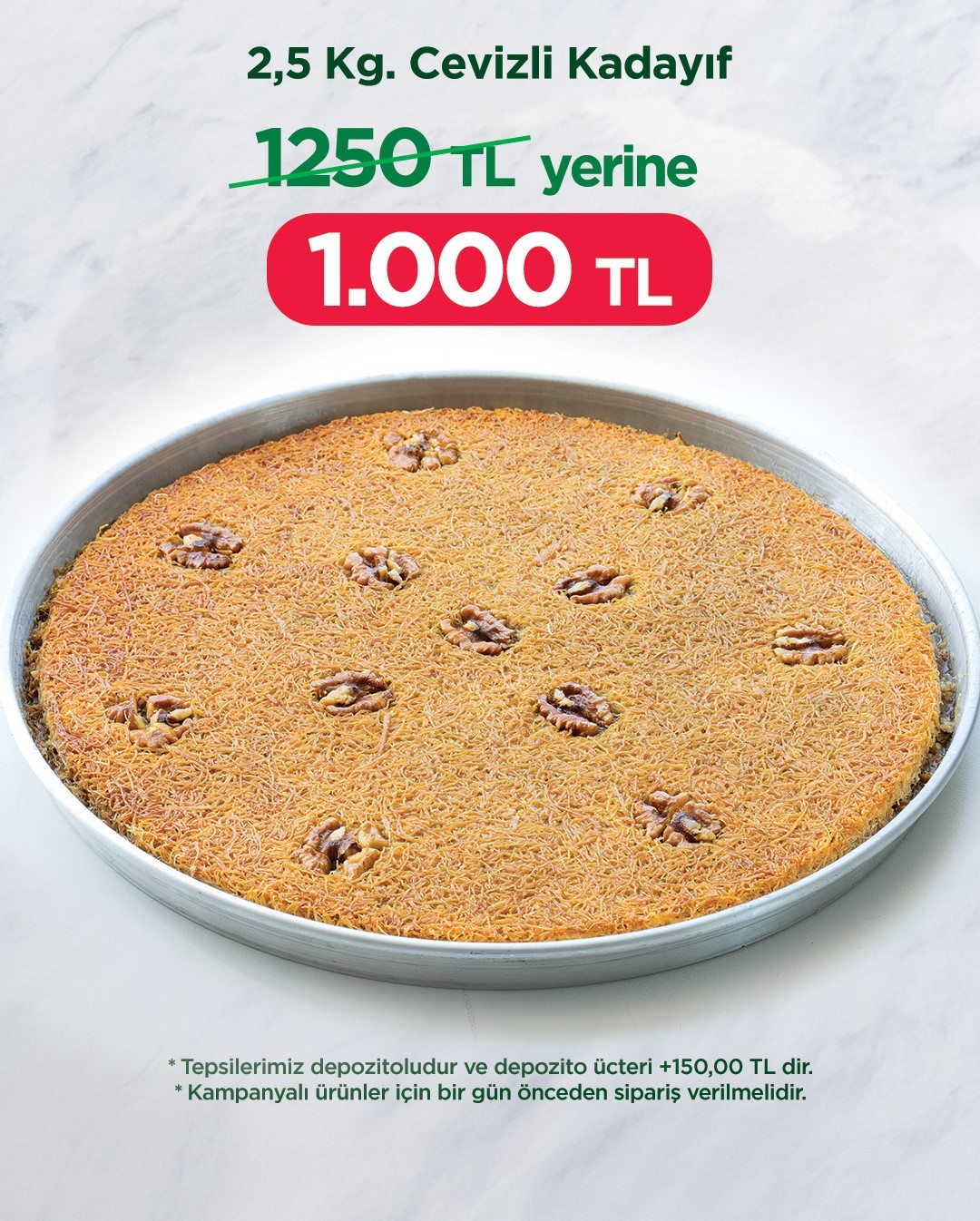 Cevizli Kadayıf (2,5 kg)