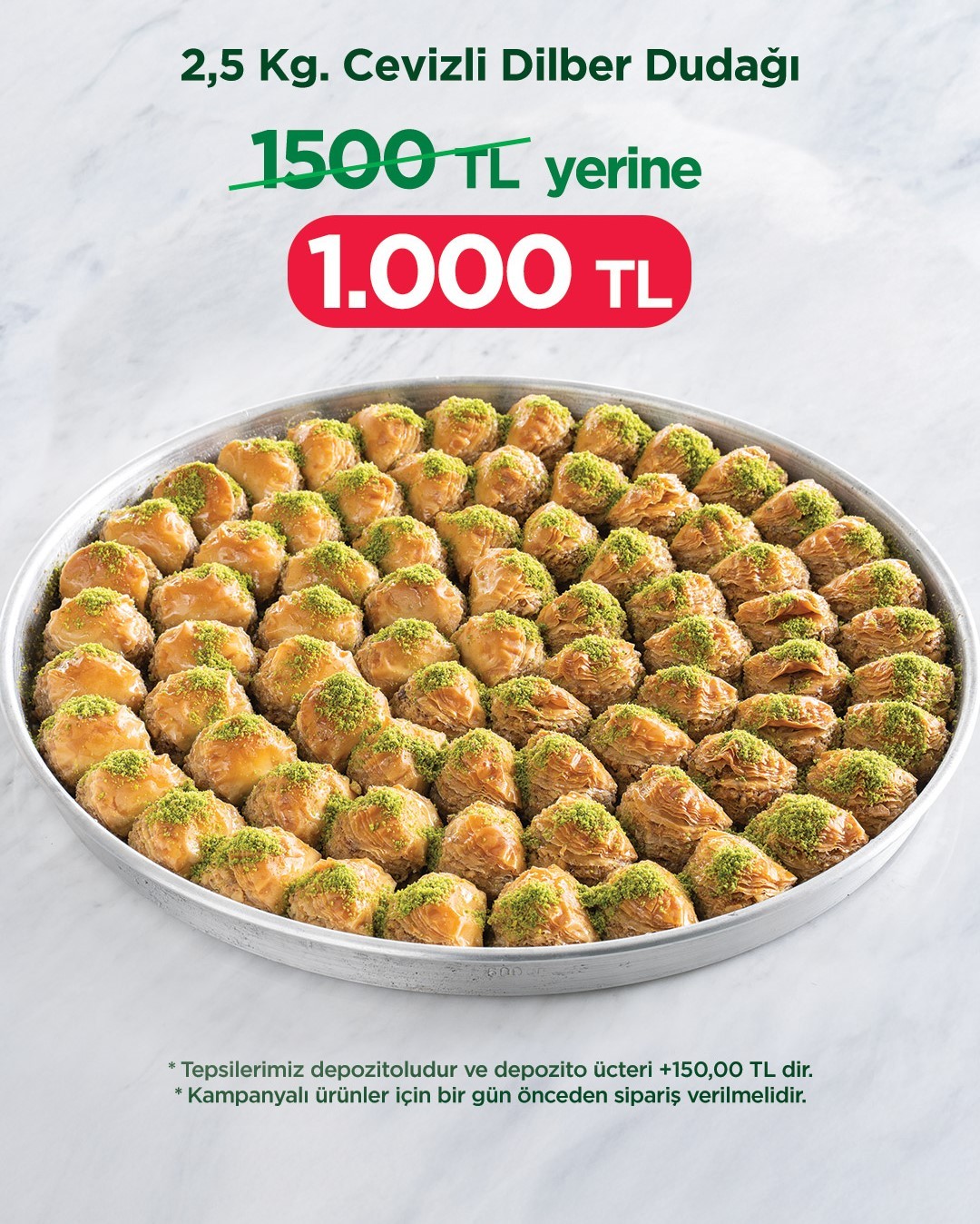 Cevizli Dilber Dudağı (2,5 kg)