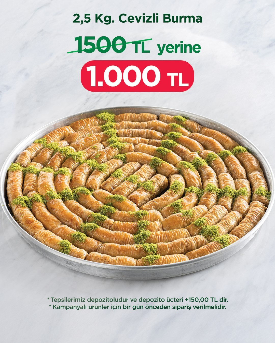Cevizli Sarı Burma (2,5 kg)
