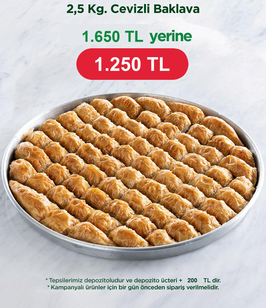 Cevizli Baklava (2,5 kg)