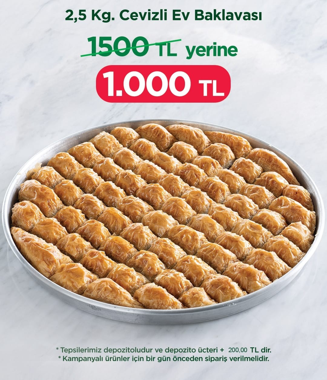 Cevizli Baklava (2,5 kg)