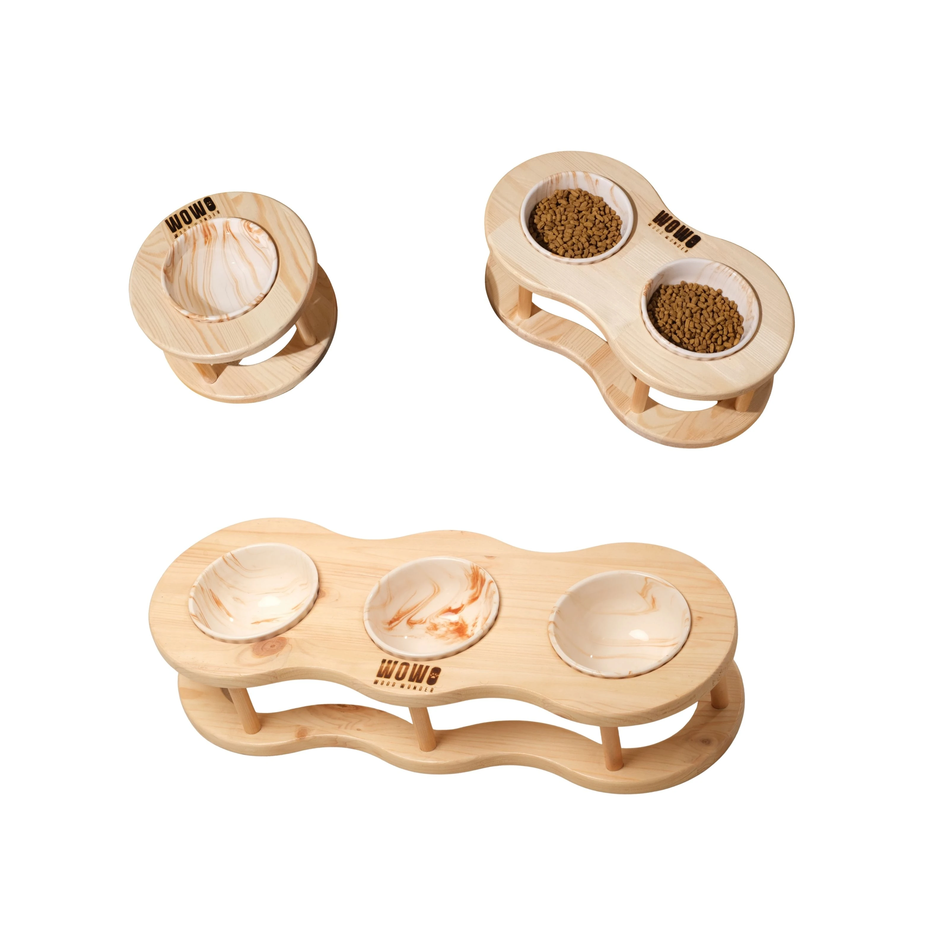 3'lü Oval Mama Kabı Seti - Tekli, İkili ve Üçlü