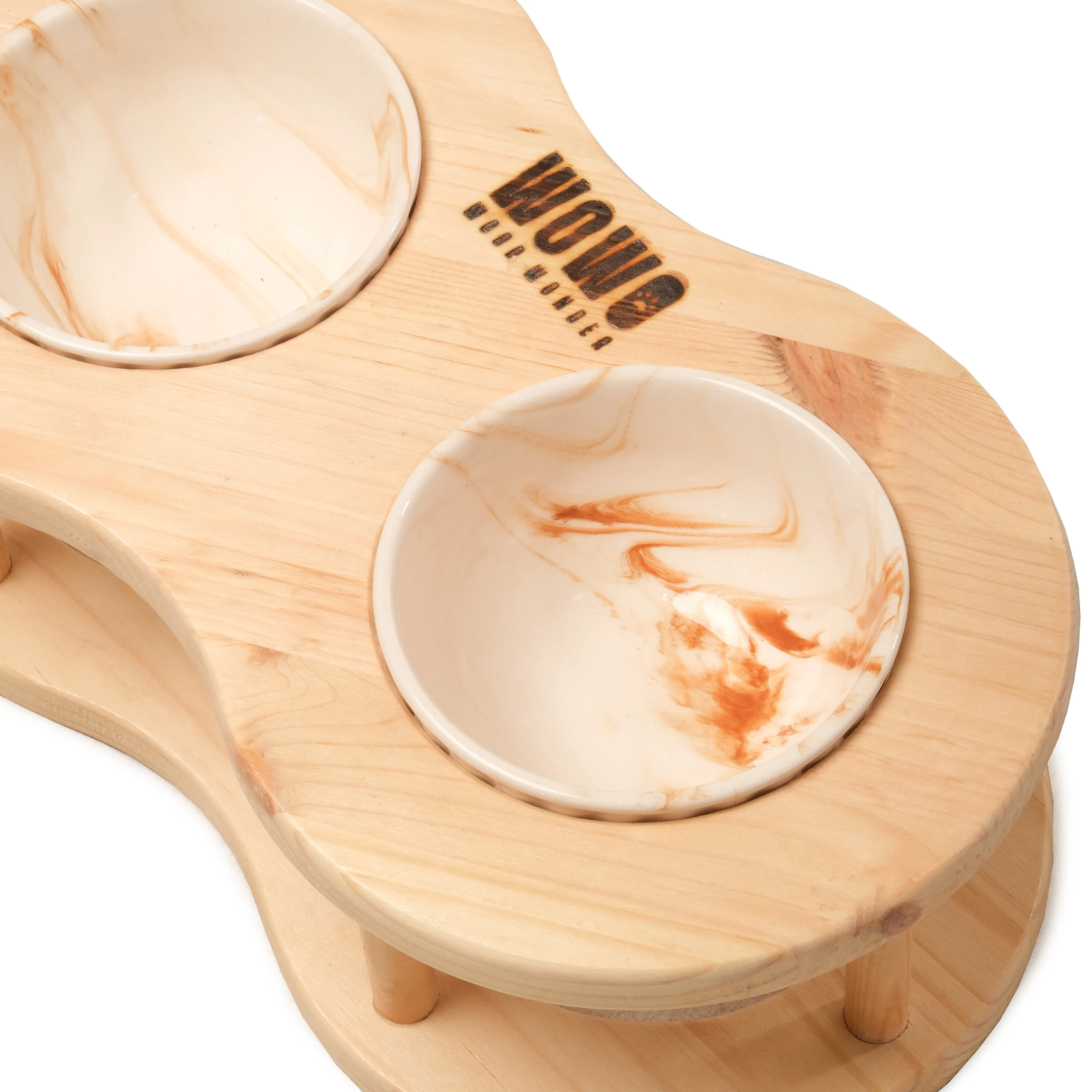 2'li Oval Set | Tekli + İkili Mama Kabı 