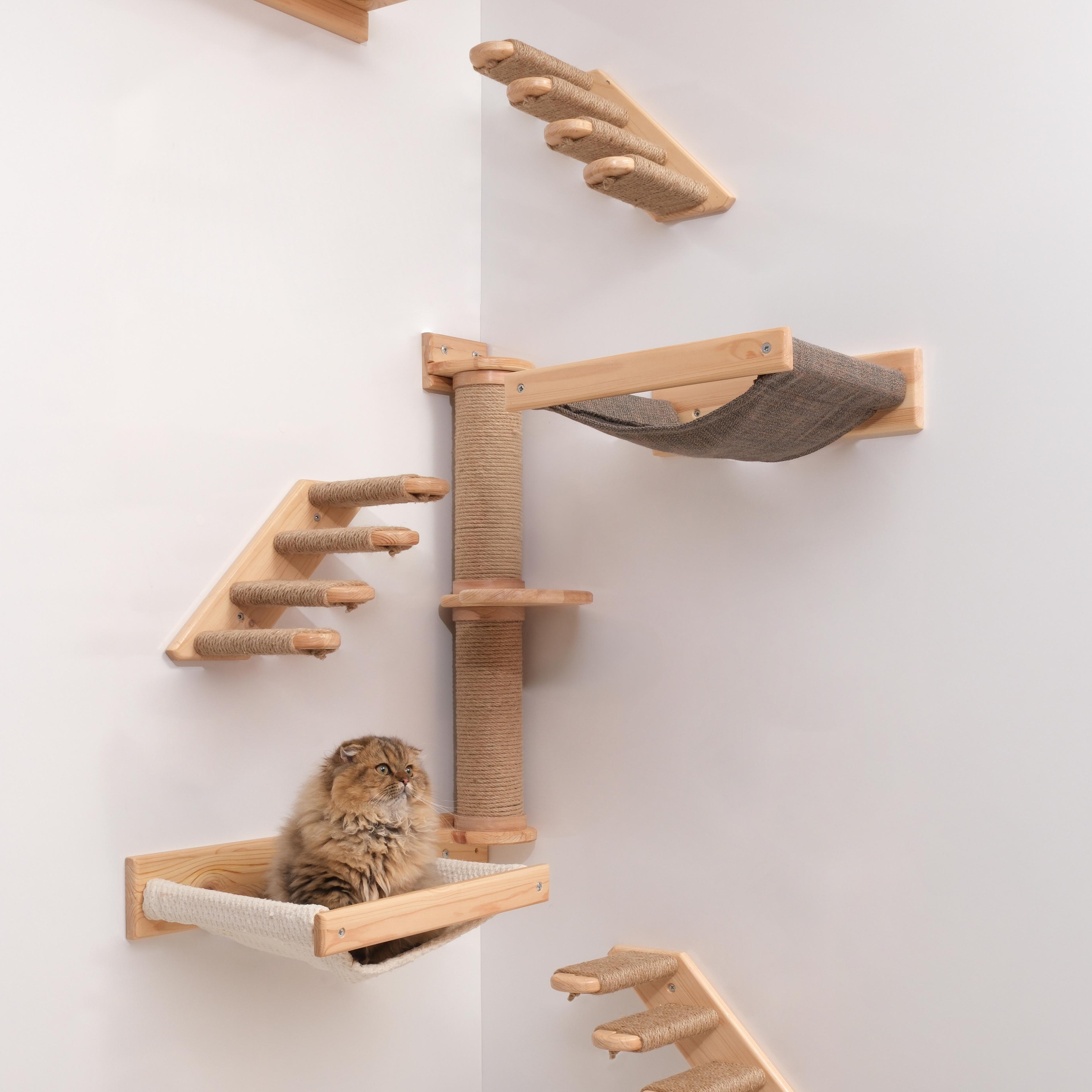 KEDİPARKUR KÖŞE TAKIMI - Duvara Monte Kedi Oyun Alanı 