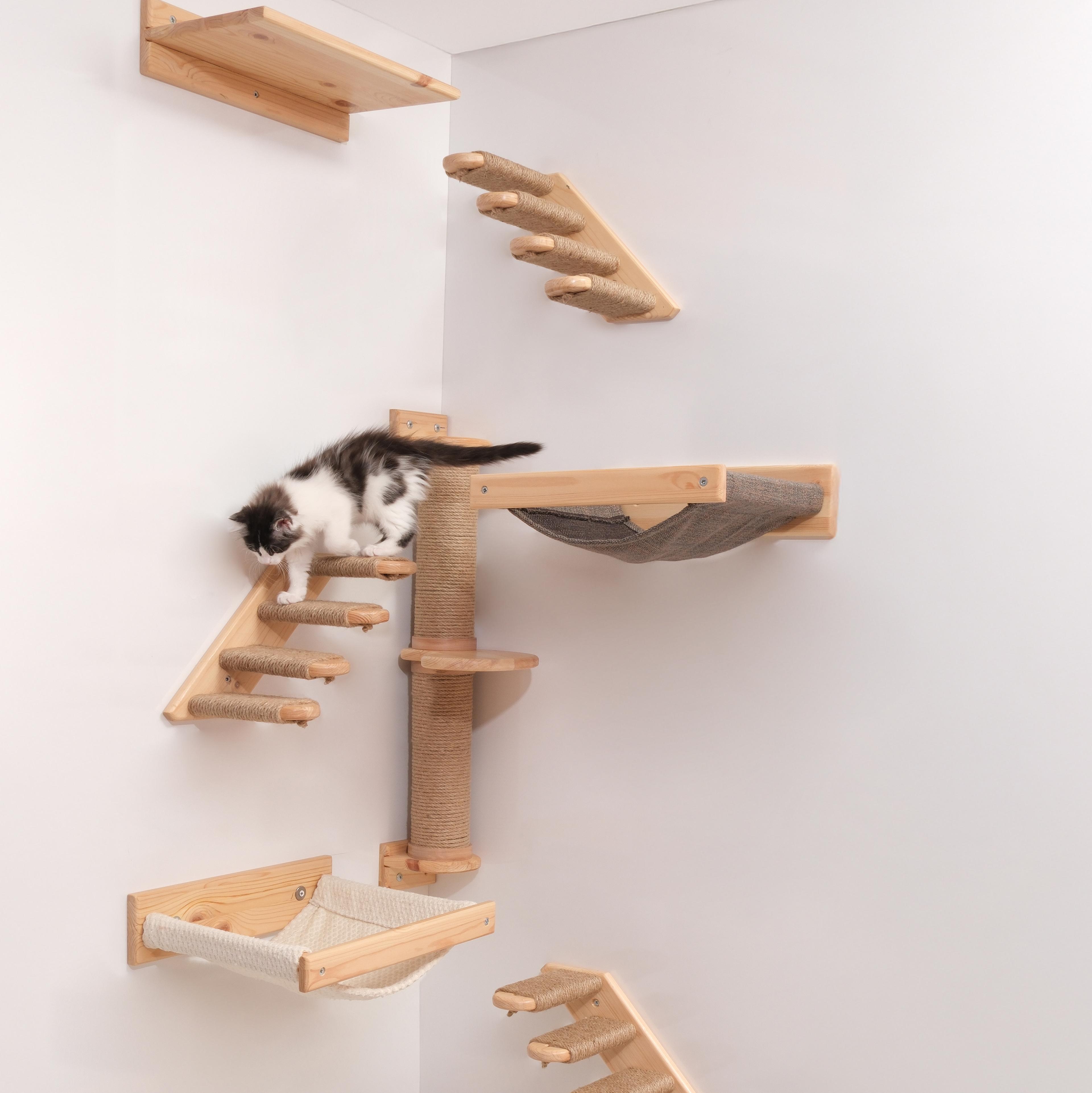 KEDİPARKUR KÖŞE TAKIMI - Duvara Monte Kedi Oyun Alanı 