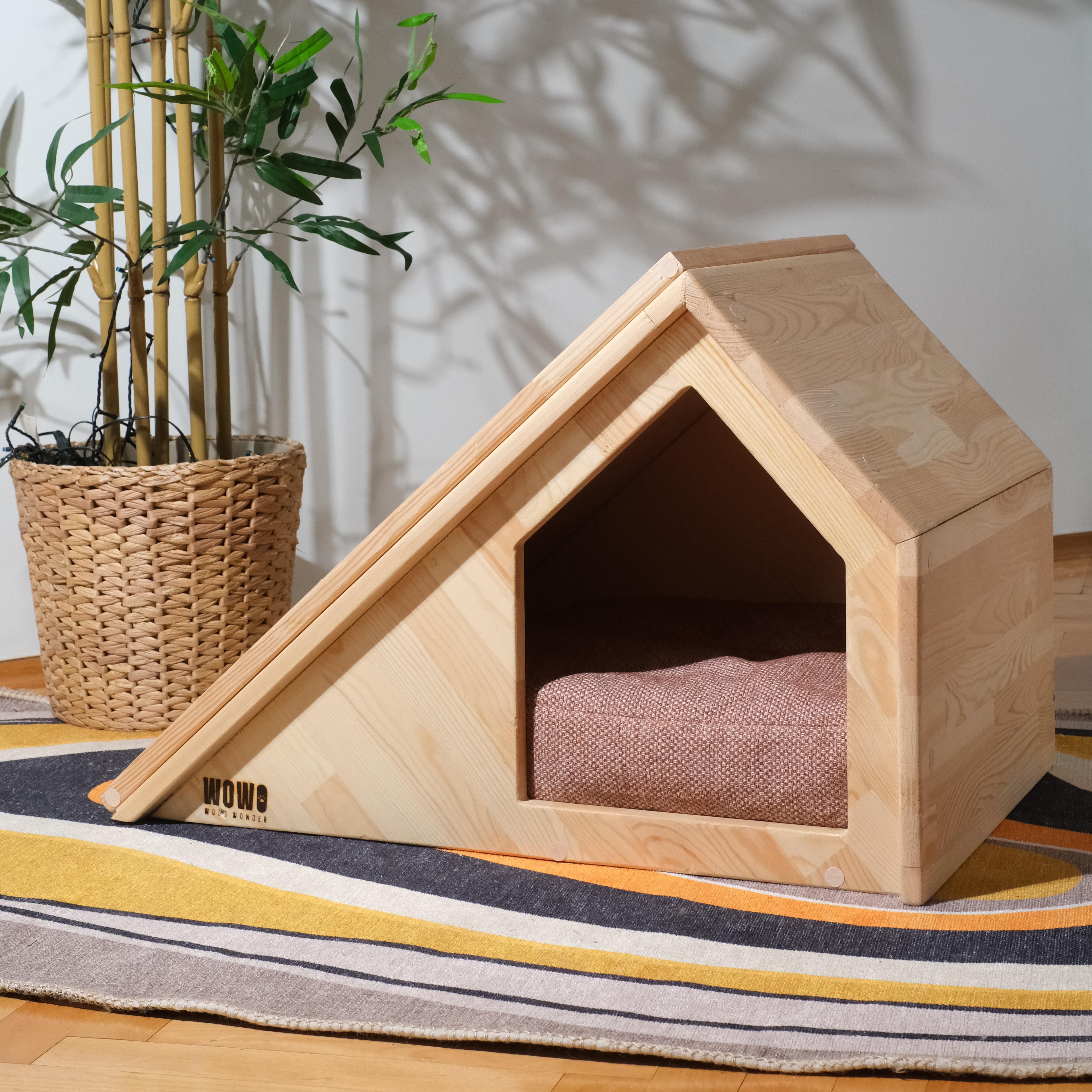 TORA - Tırmalamalı Tasarım Ahşap Kedi Evi