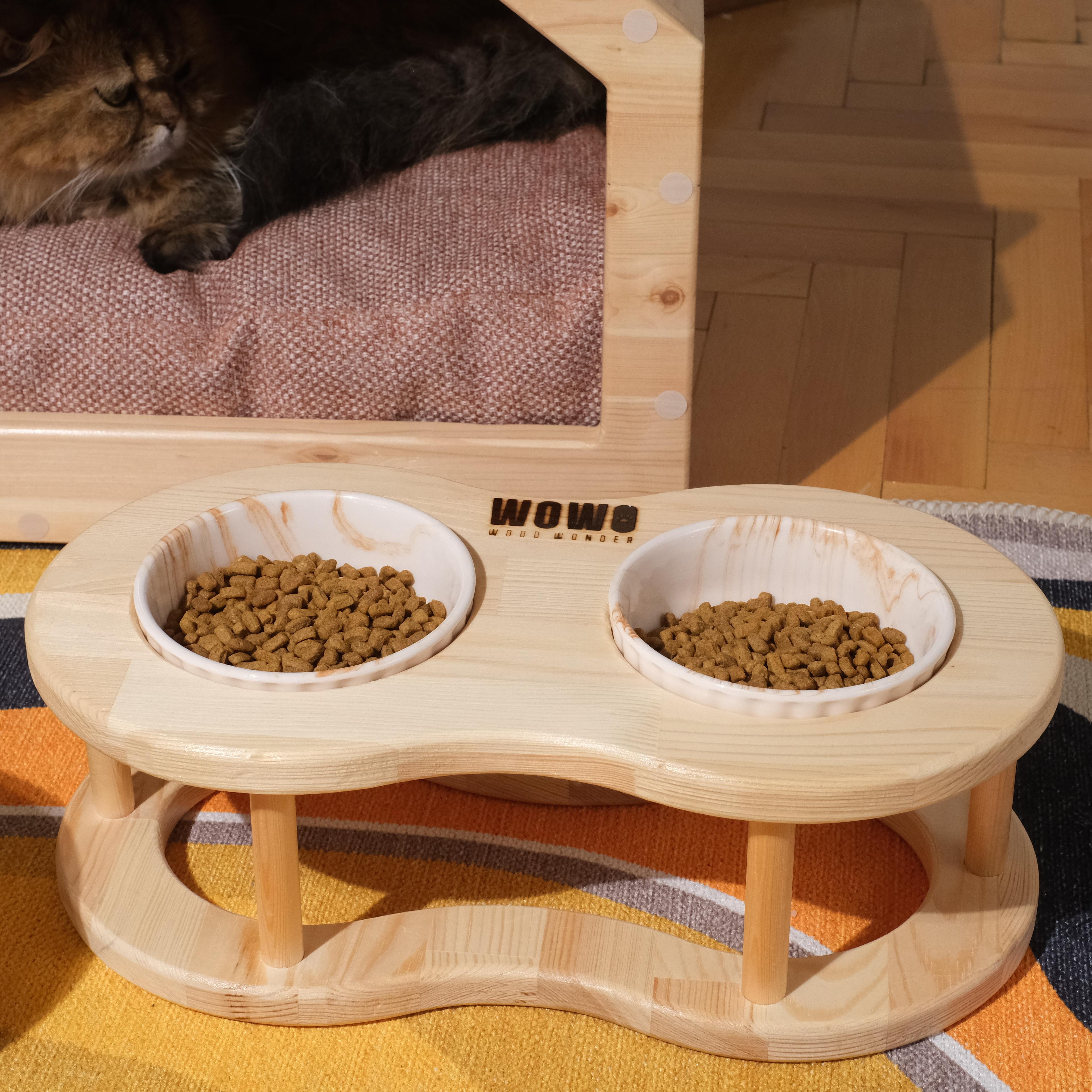 DUO - İkili Oval Tasarım Mama Kabı