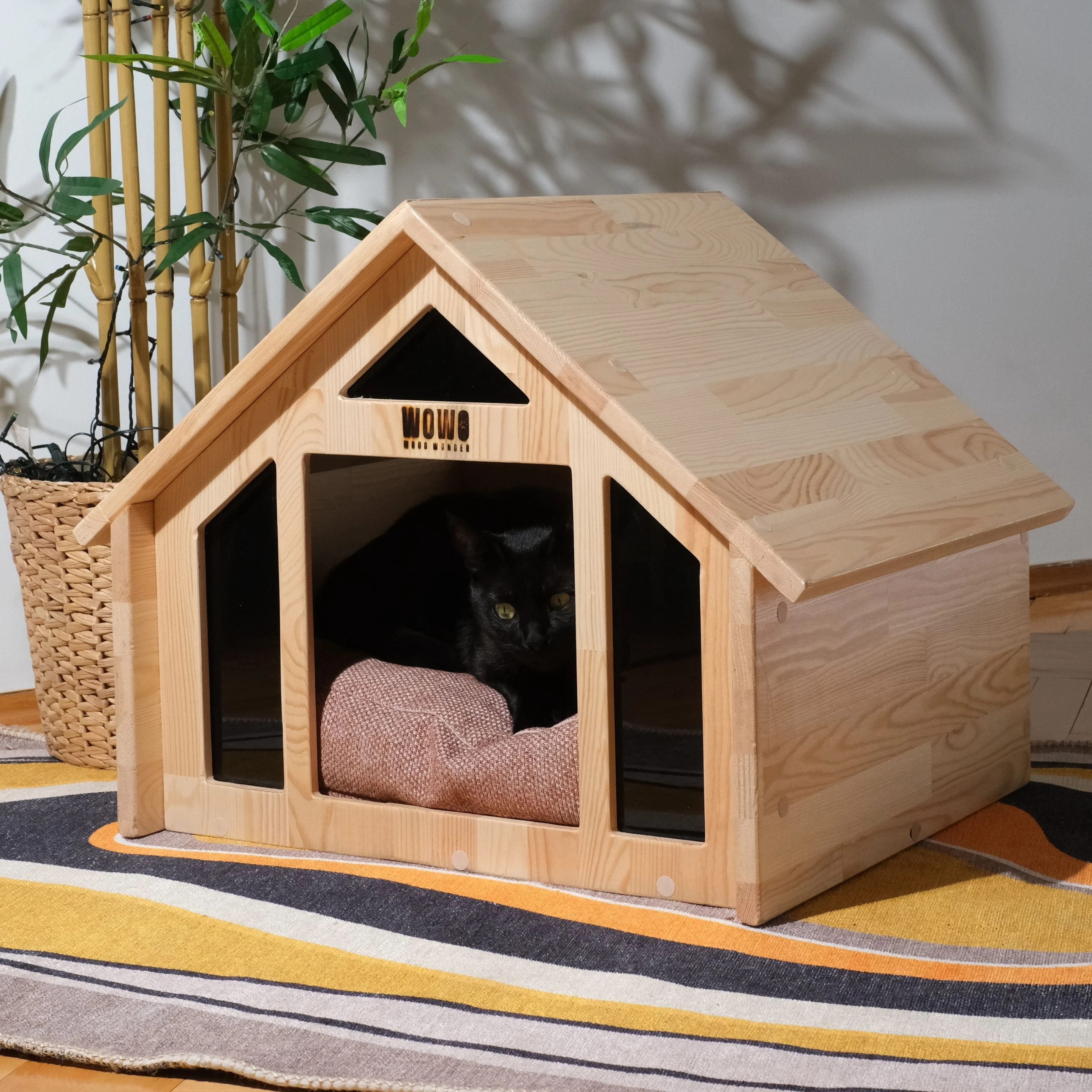 NIVA HOUSE | Kedi ve Küçük Irklar için Özel Tasarım Bungalov Ev