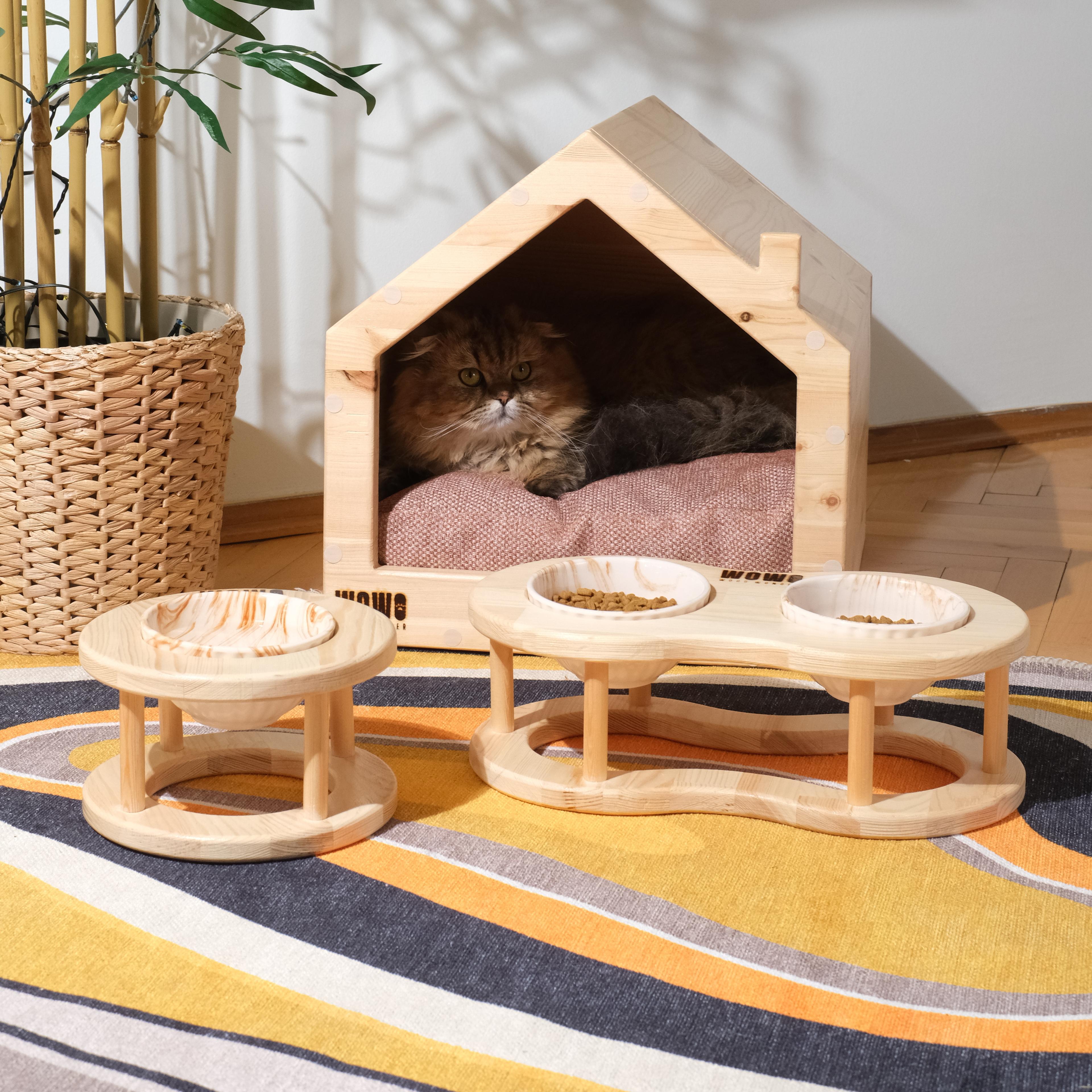 DUO - İkili Oval Tasarım Mama Kabı