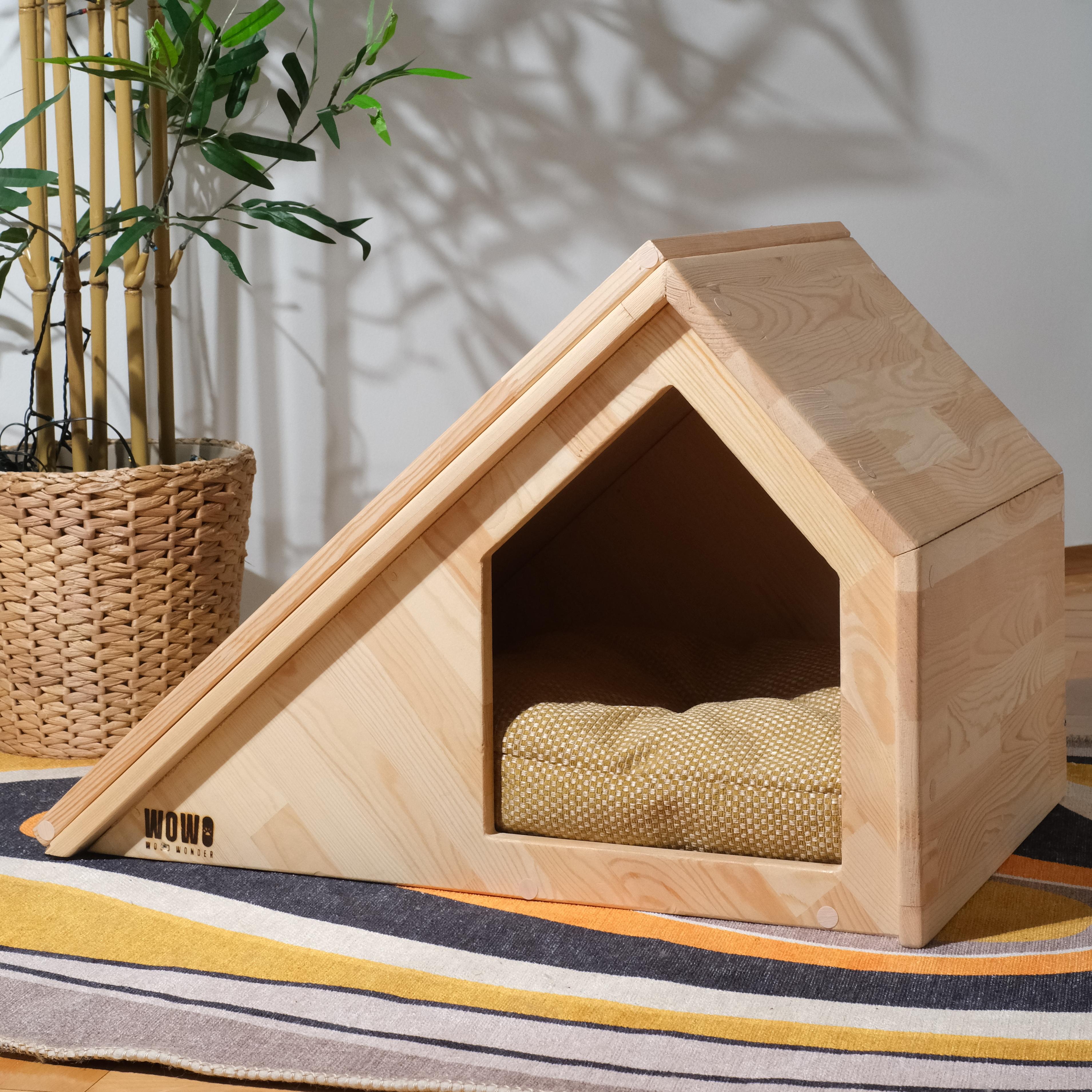 TORA - Tırmalamalı Tasarım Ahşap Kedi Evi