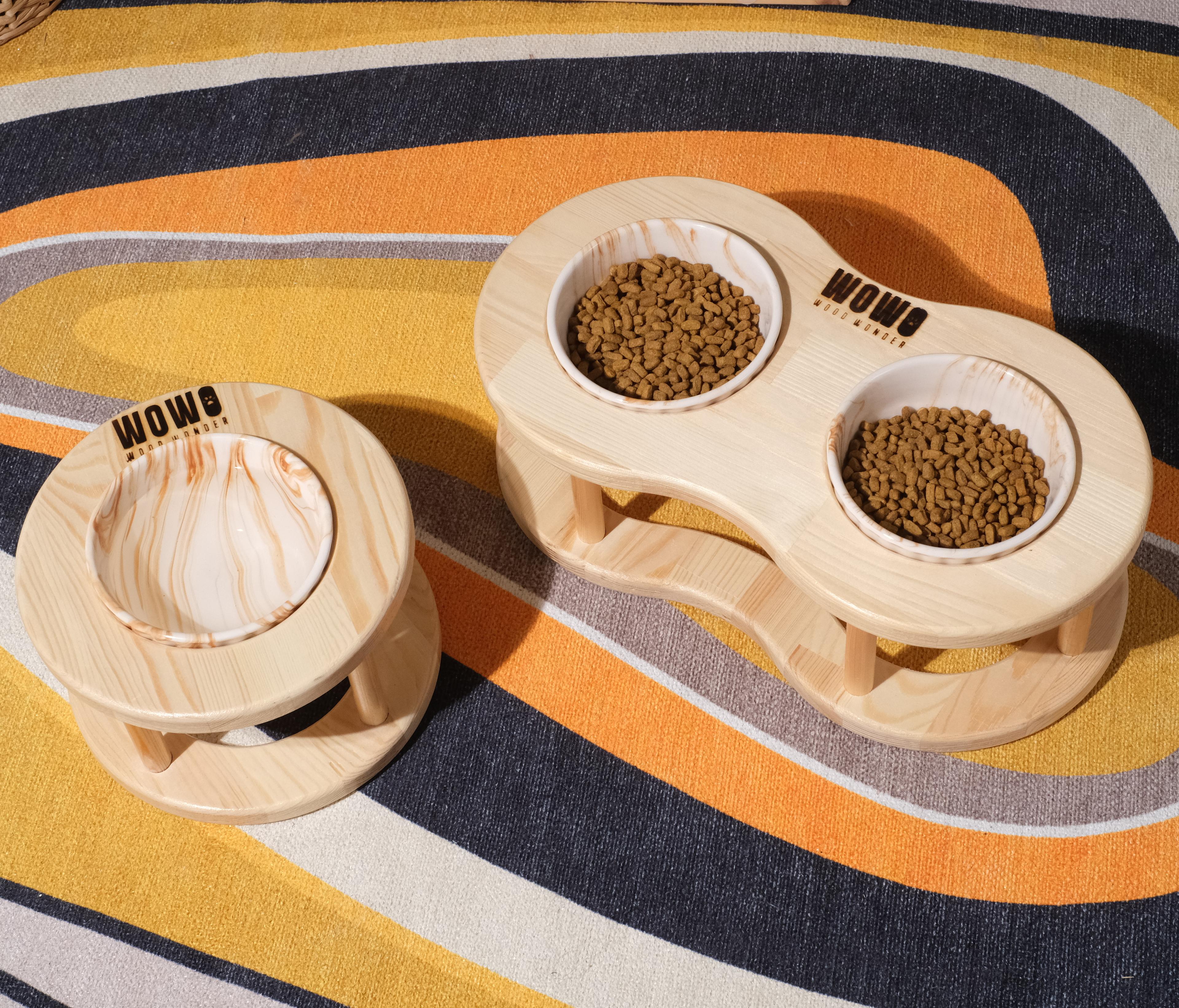 DUO - İkili Oval Tasarım Mama Kabı
