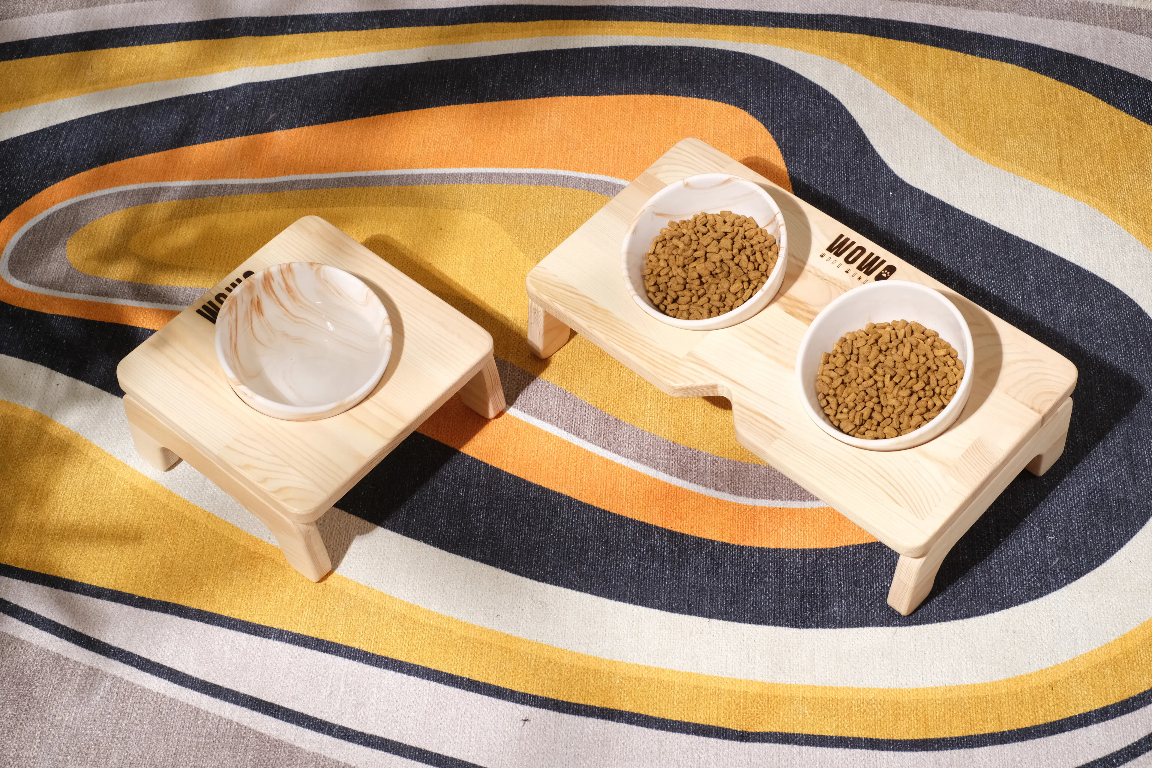 3'lü Kare Mama Kabı Seti – Tekli + İkili + Üçlü 