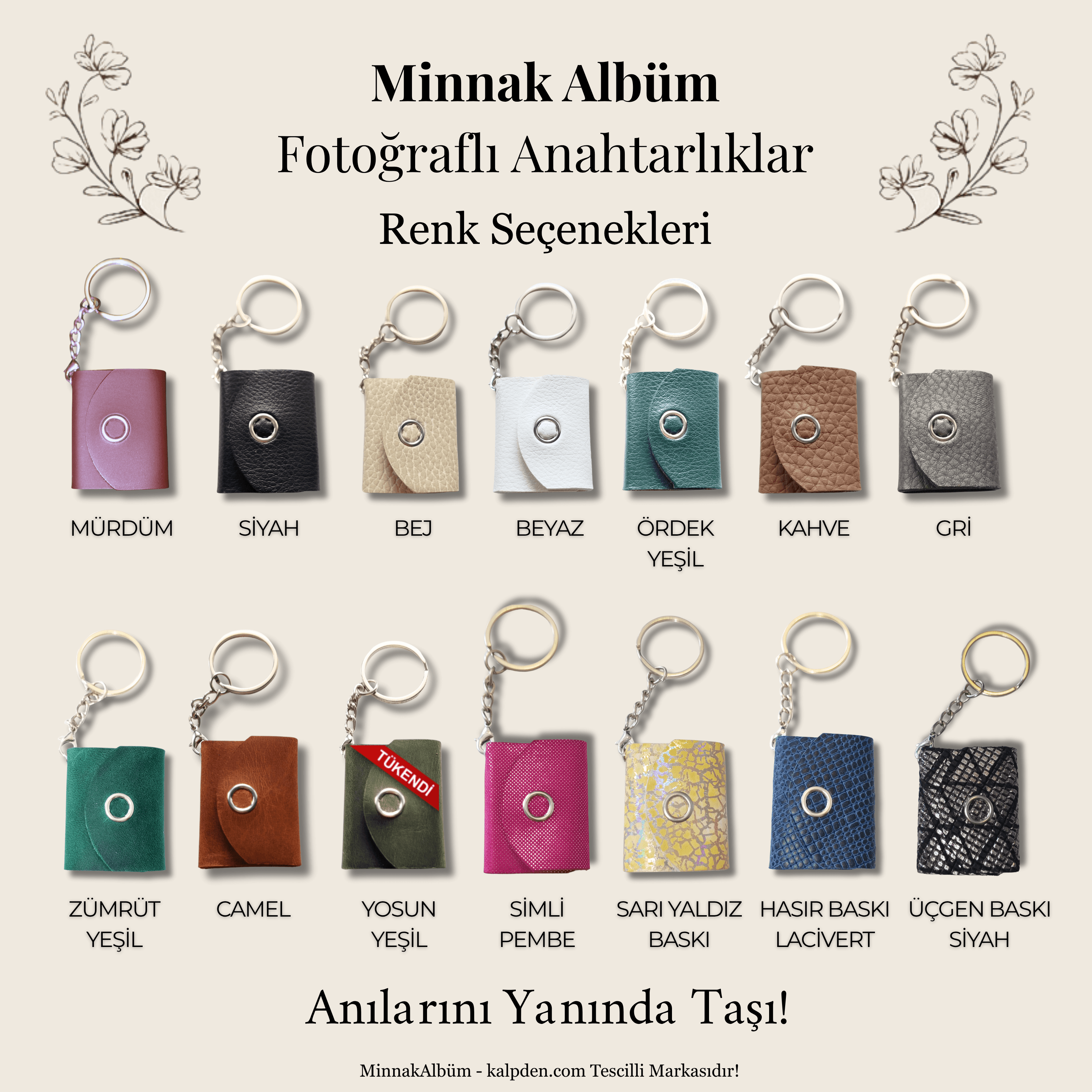 1 Adet | Kişiye Özel Anahtarlık Fotoğraf Albümü | Anılarınızı Her An Yanınızda Taşıyın! 📸
