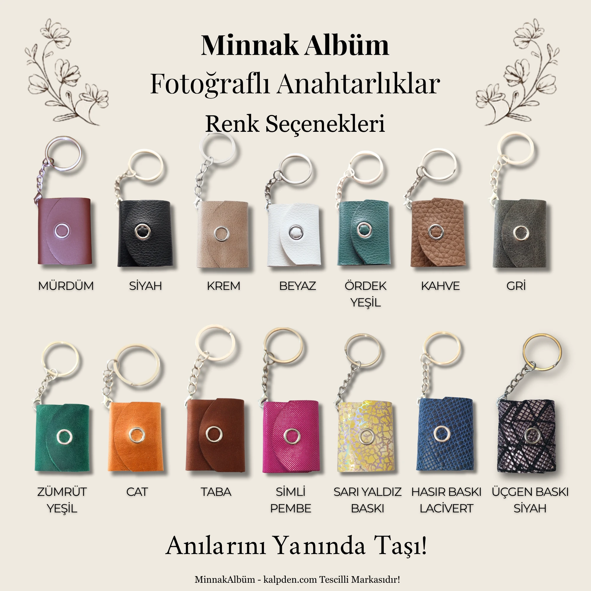 2 Adet | Kişiye Özel Anahtarlık Fotoğraf Albümü | Anılarınızı Her An Yanınızda Taşıyın! 📸