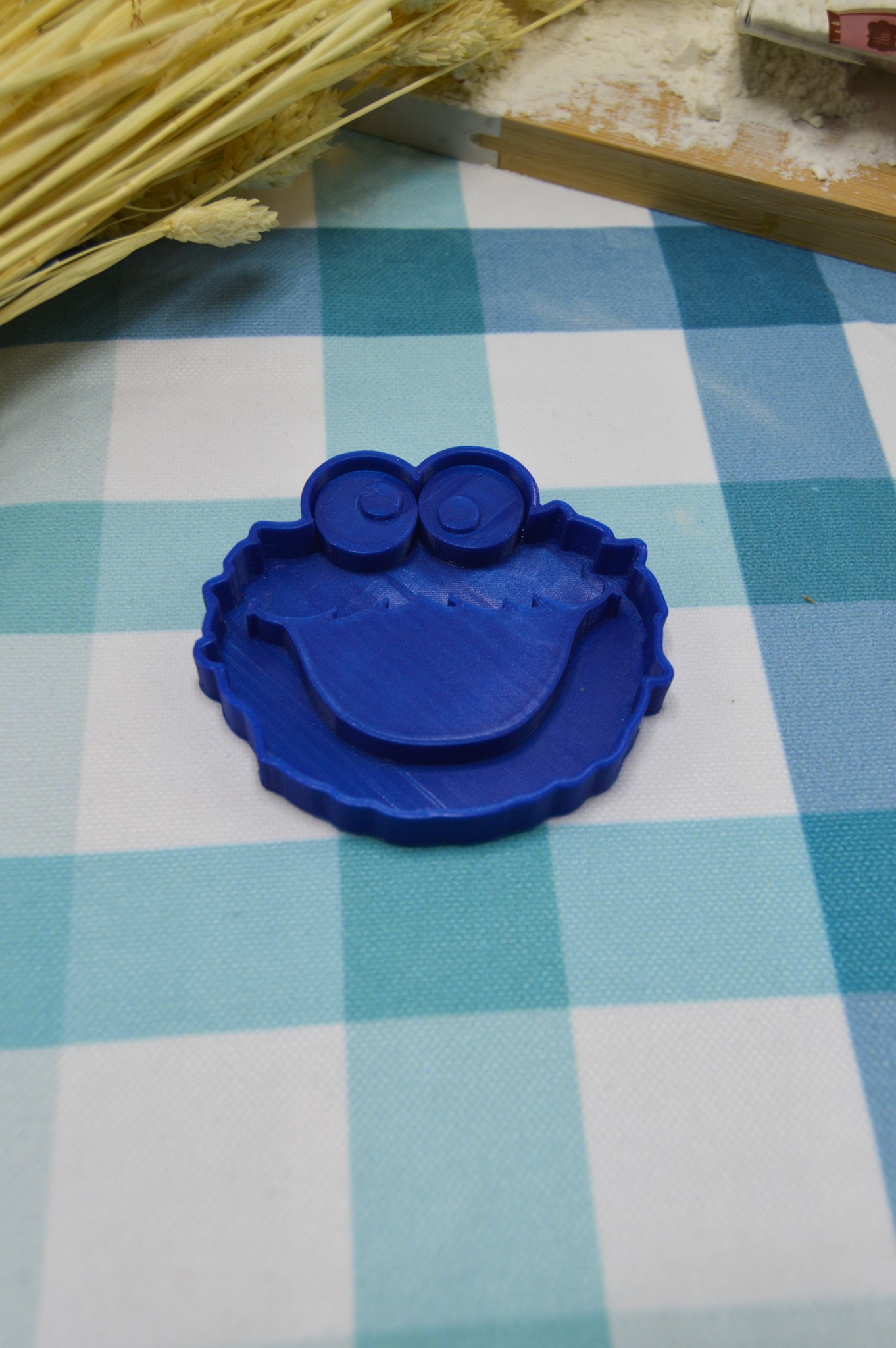 Monster Figürlü Mavi Kurabiye Kek Şeker Hamur Kalıbı