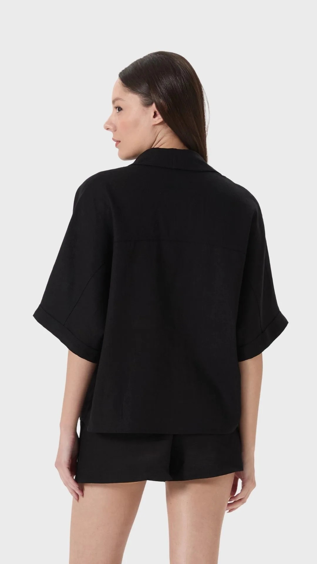 Keten Oversize Gömlek