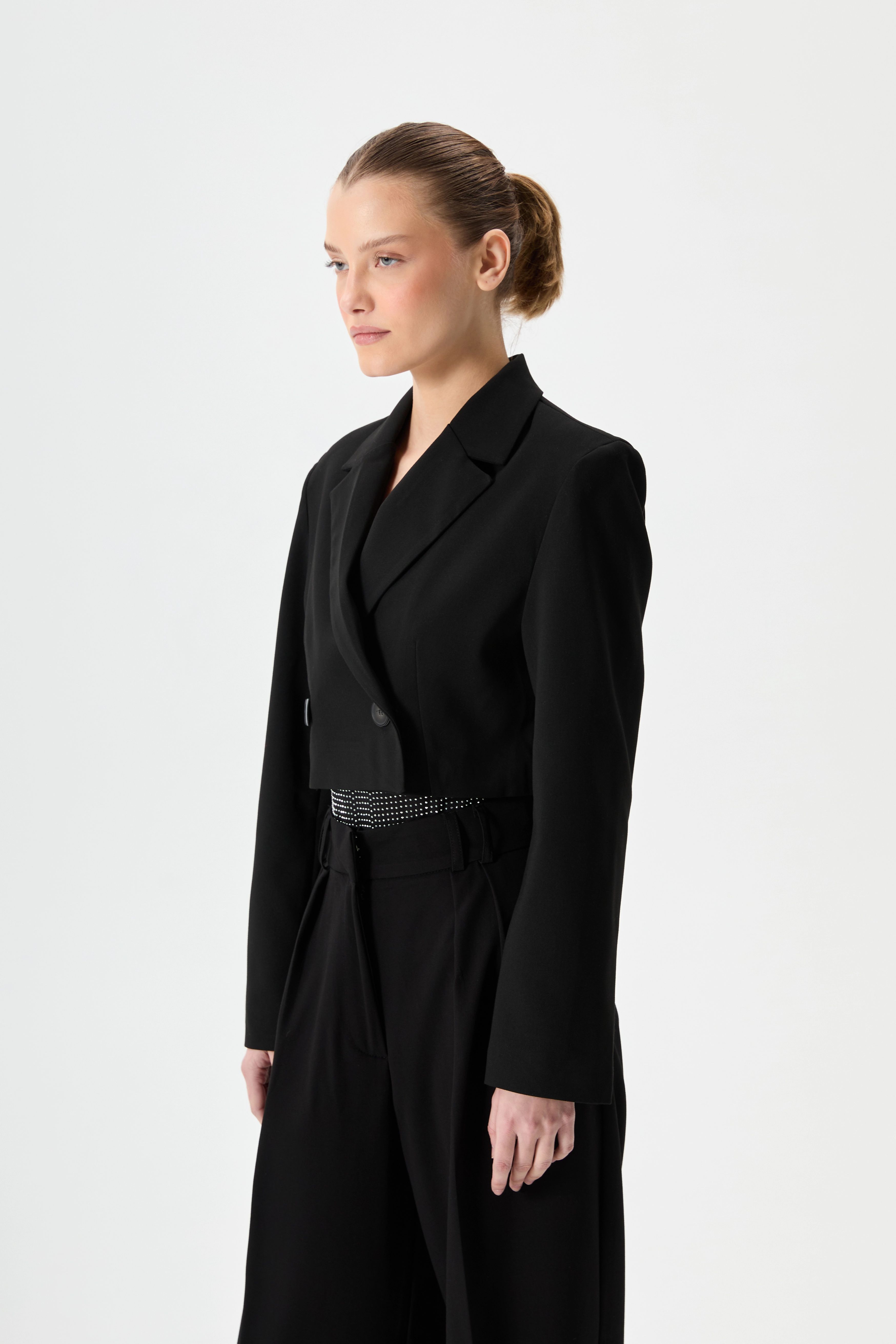 Crop Blazer Ceket