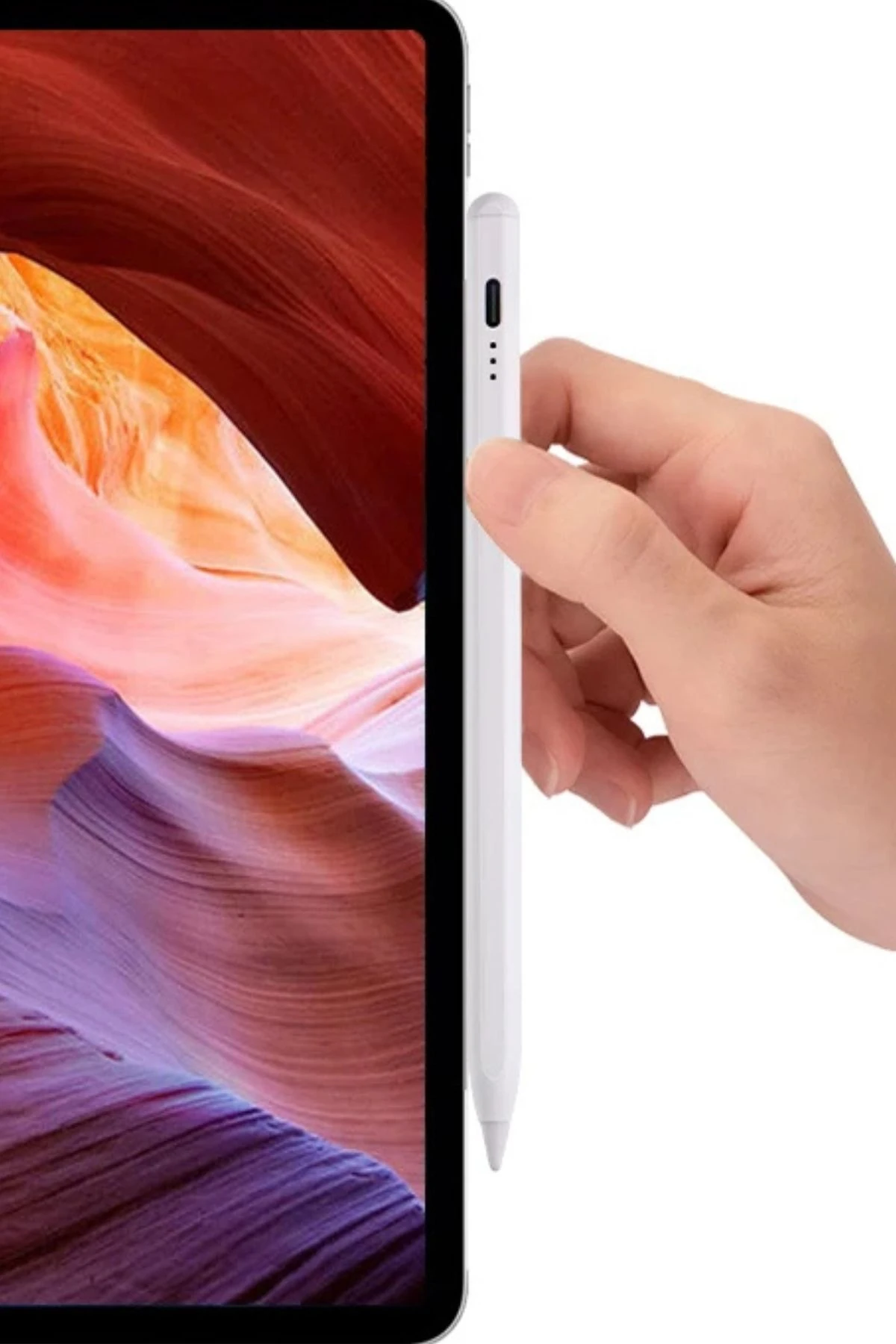 PL-9501 Şarjlı İos Android Windows Uyumlu Tablet Telefon Ipad Yazı Çizim Kalemi Yedek Uç