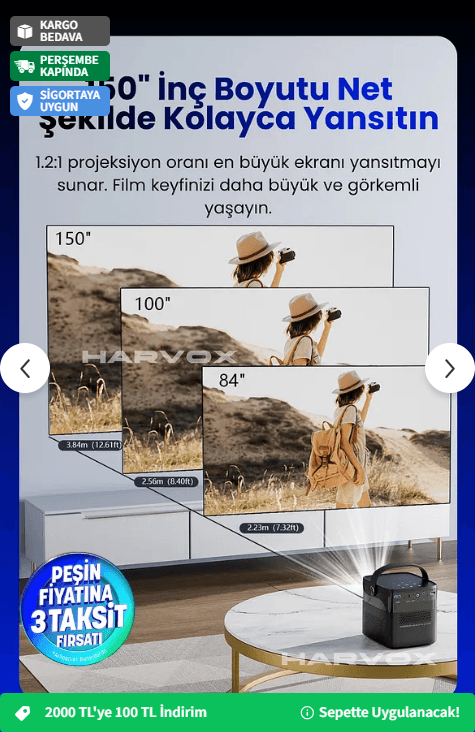 HARVOX Lazer Max Projeksiyon