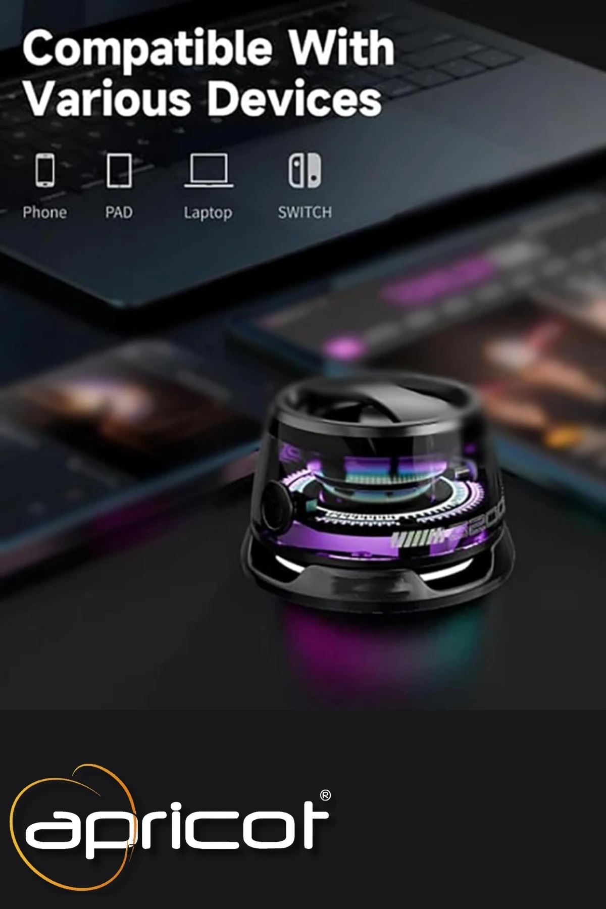 DY200 Manyetik RGB MagSafeli 3W Telefon Tutucu Özellikli Mavi Bluetooth Speaker Hoparlör