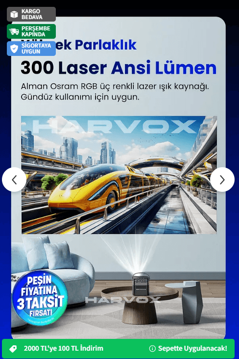 HARVOX Lazer Max Projeksiyon