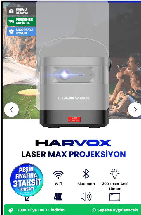 HARVOX Lazer Max Projeksiyon