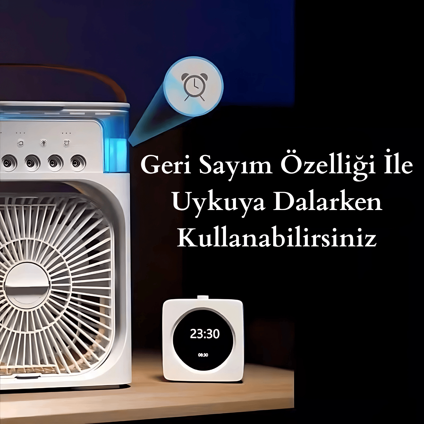 MASA ÜSTÜ NEMLENDİRİCİ VE MİNİ VANTİLATÖR