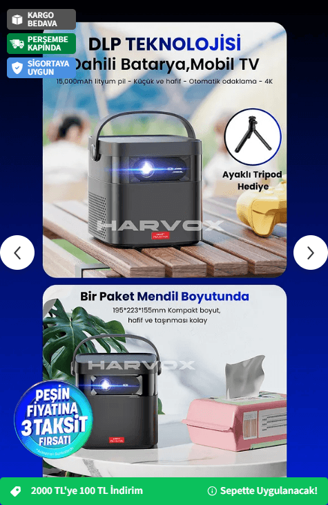 HARVOX Lazer Max Projeksiyon