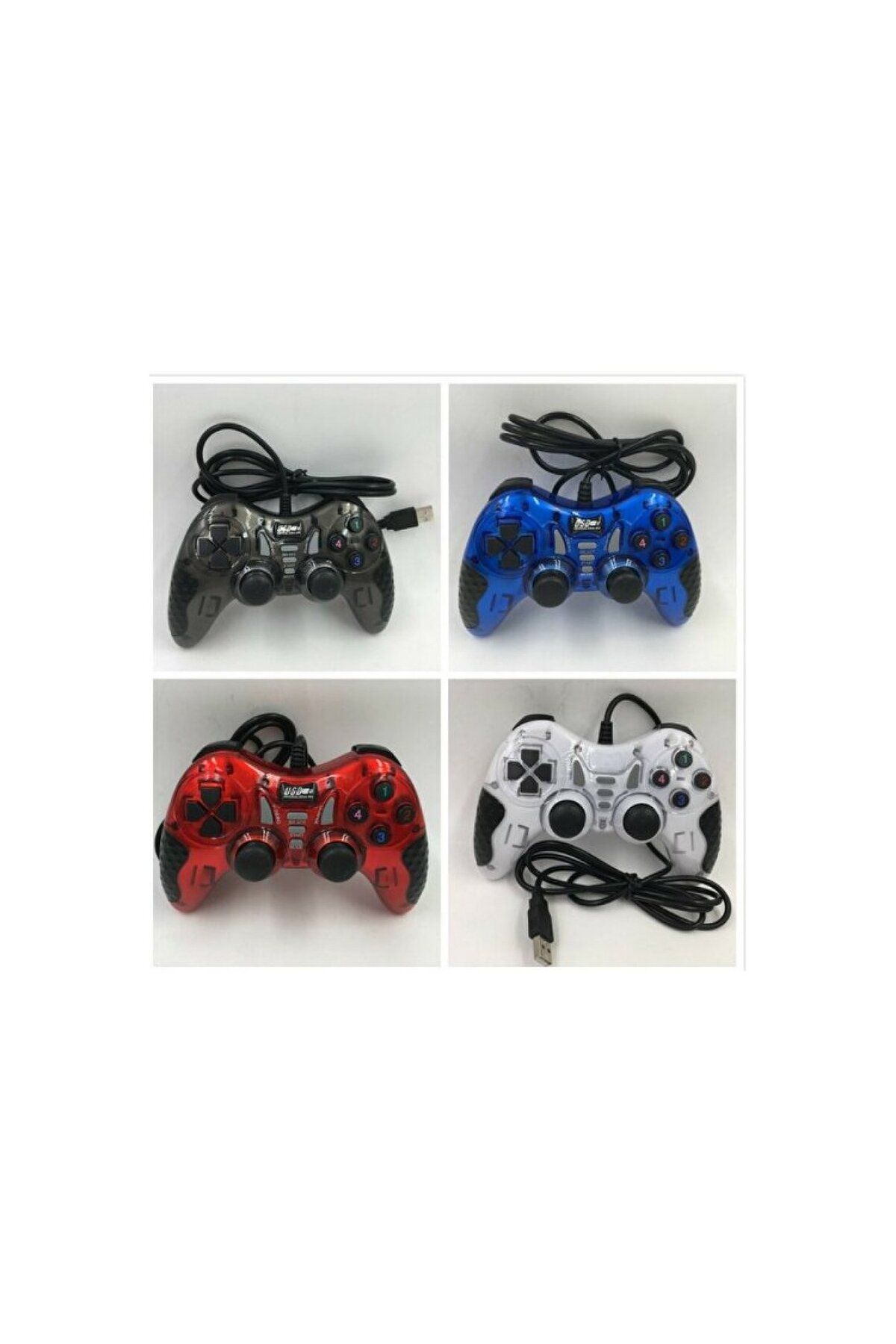 PL-2585 Platoon Joystick Analog+Titreşimli Pc-Ps3 Uyumlu (KAHVE-FÜME)
