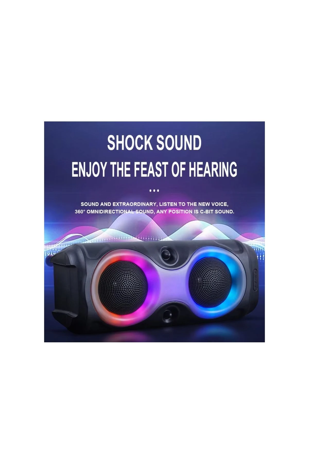 PL-4624 BLUETOOTH,SD,USB BAĞLANTILI RGB IŞIKLI SPEAKER (MS-3628BT)