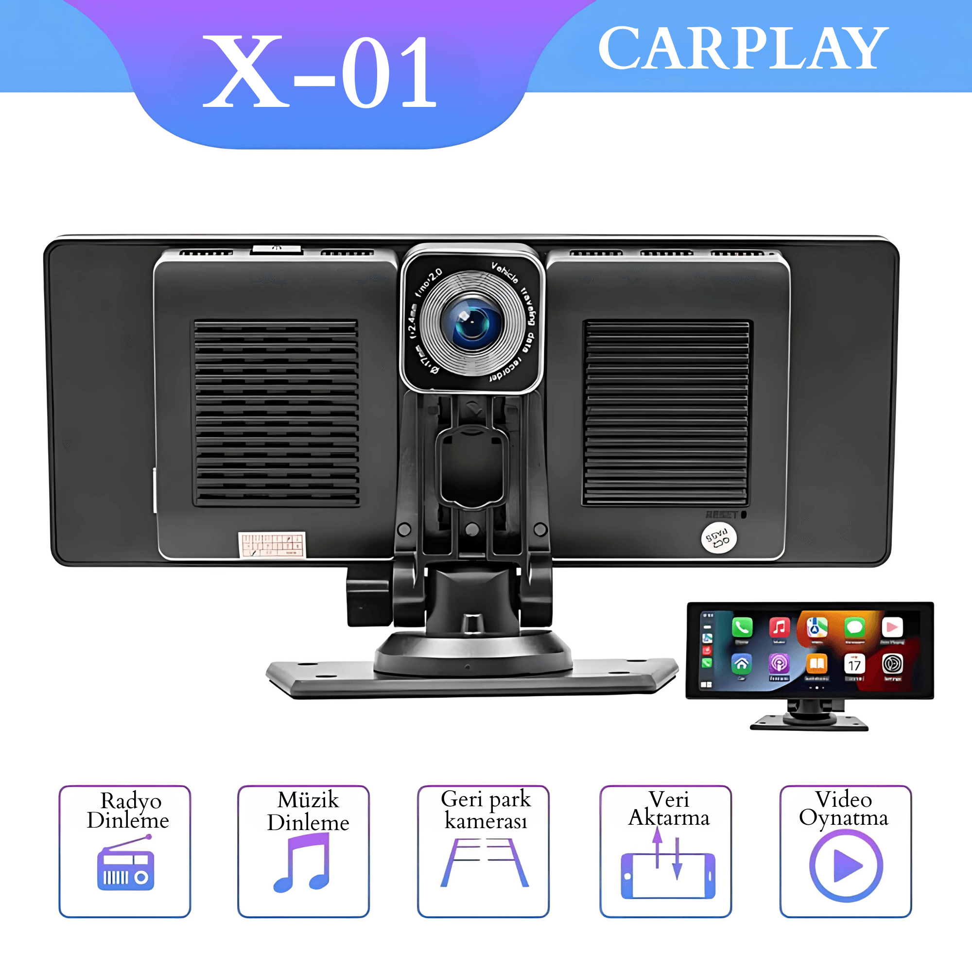 X-01 EKRANLI CARPLAY