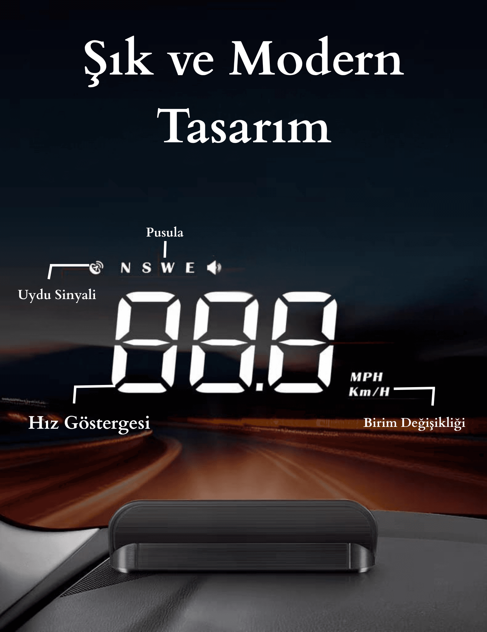 KADRAN YANSITICI HUD EKRANI