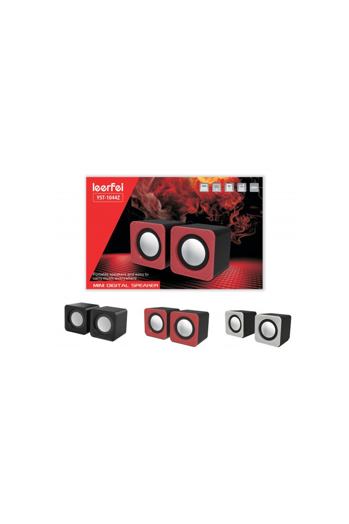 PL-4085 1+1 USB Girişli Bilgisayar Ses Hoparlörü